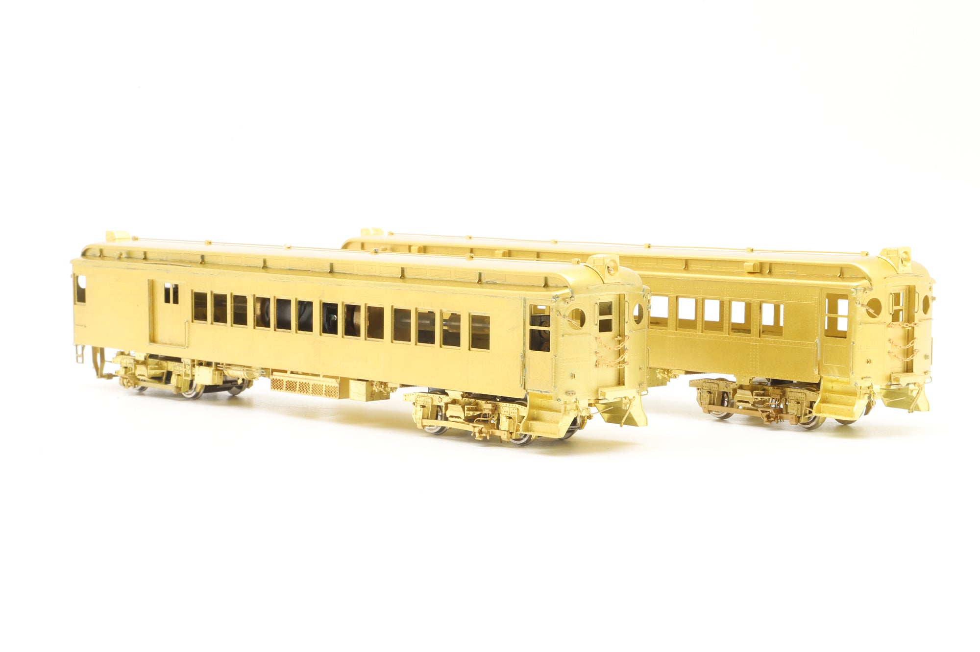 Railworks Ltd HO Brass R-258 L.I.R.R MP-54 'MU' Cars Coach & Combine Set Unpainted