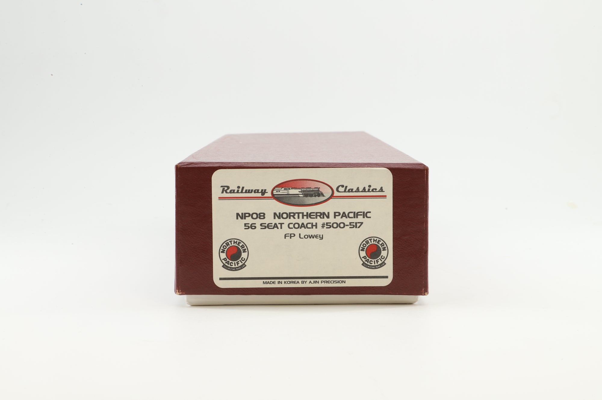 Railway Classics HO Brass Passenger Car NP Coach Loewy '515'