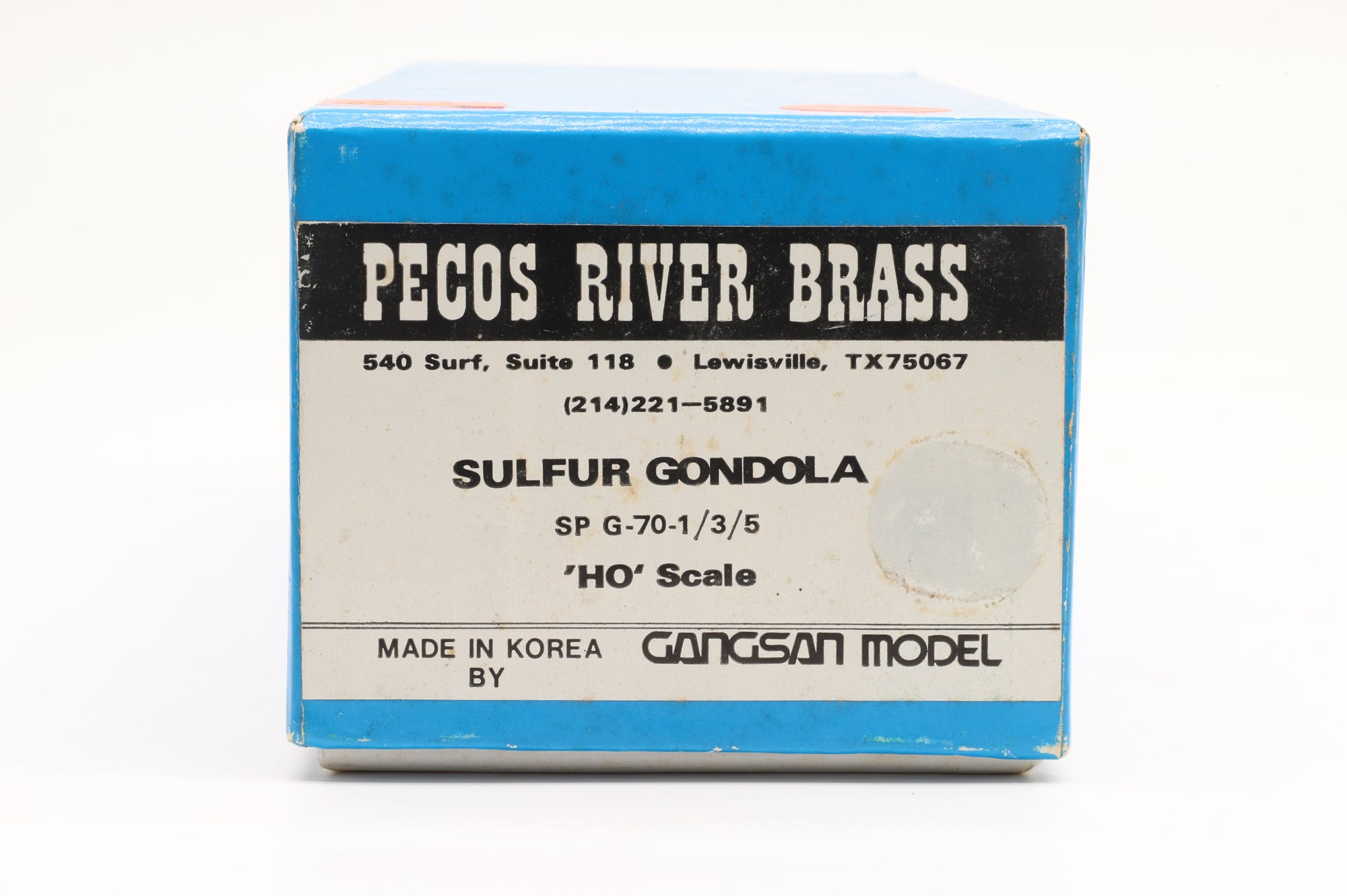 Pecos River Brass HO Brass SP G-70-1/3/5 Sulfur Gondola Unpainted