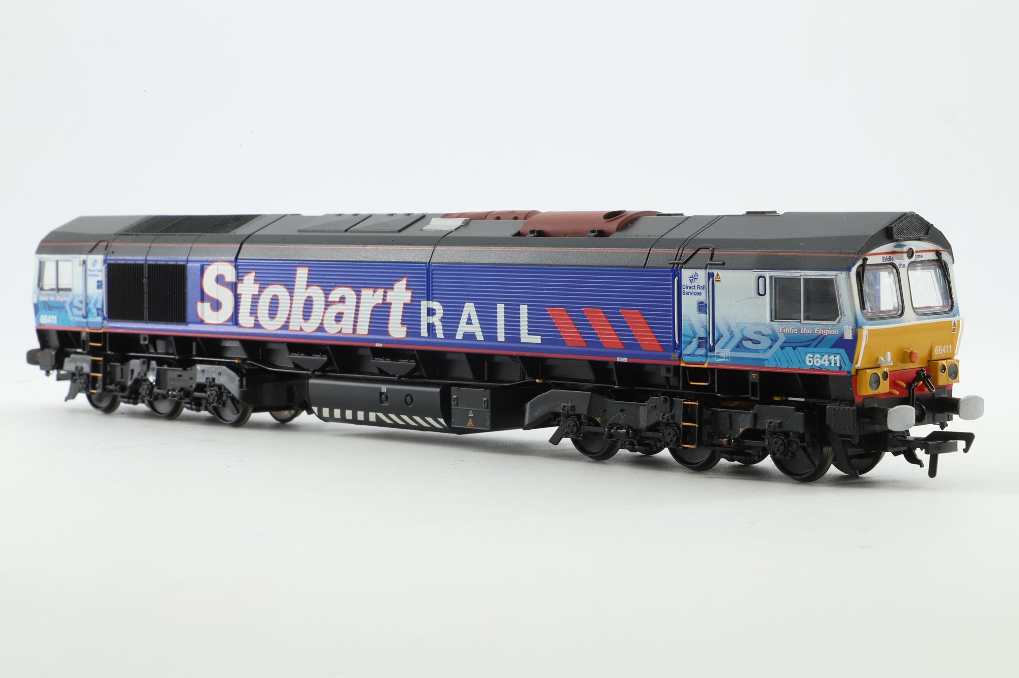 Bachmann OO 32-980KSF Class 66 '66411' 'Eddie The Engine' DRS/ Stobart Rail DCC Sound