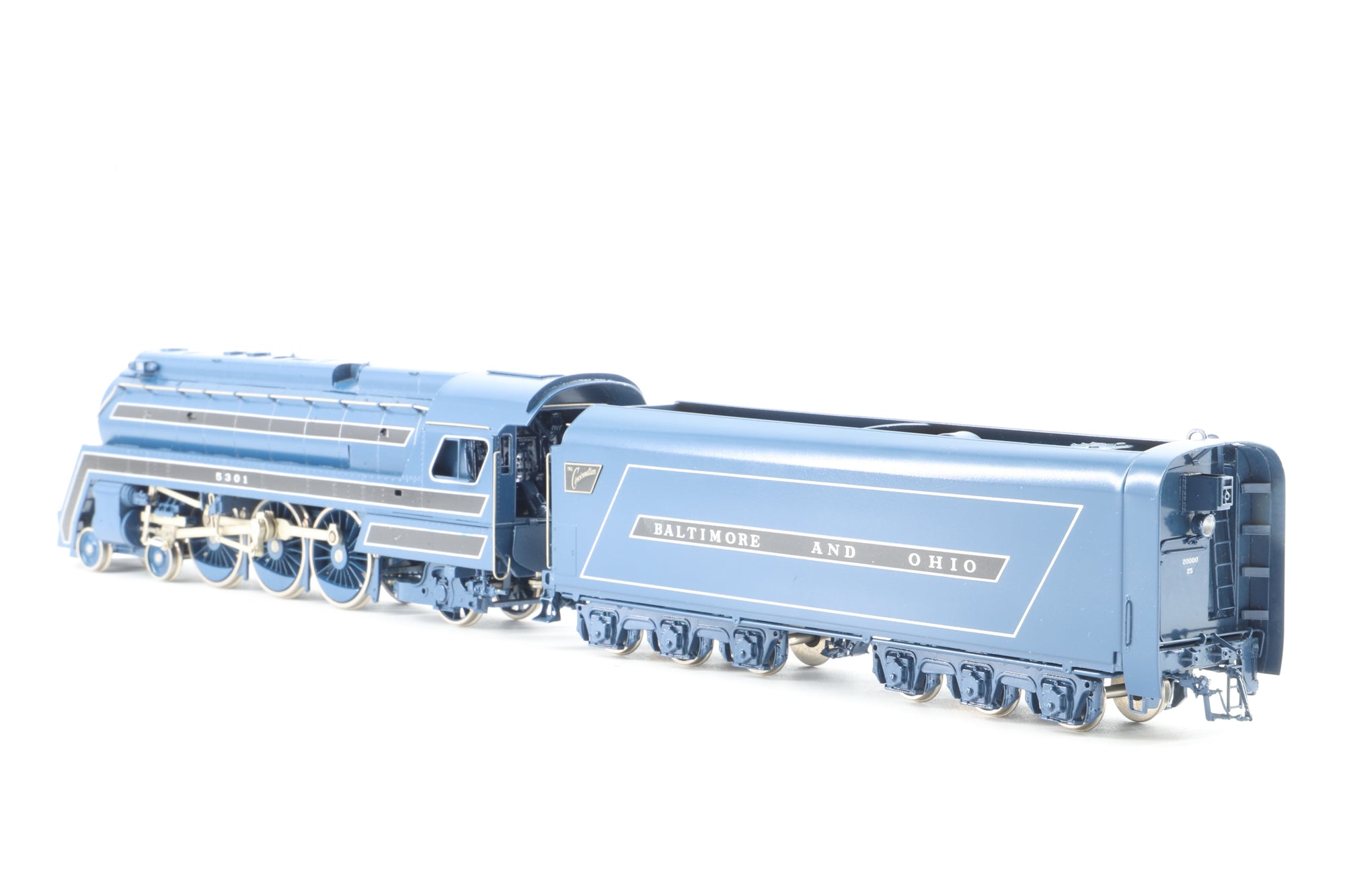 Key Imports HO Brass CS#37 Steam Loco B&O Class P7D 4-6-2 'Cincinnatian' Streamlined w/ Spokes