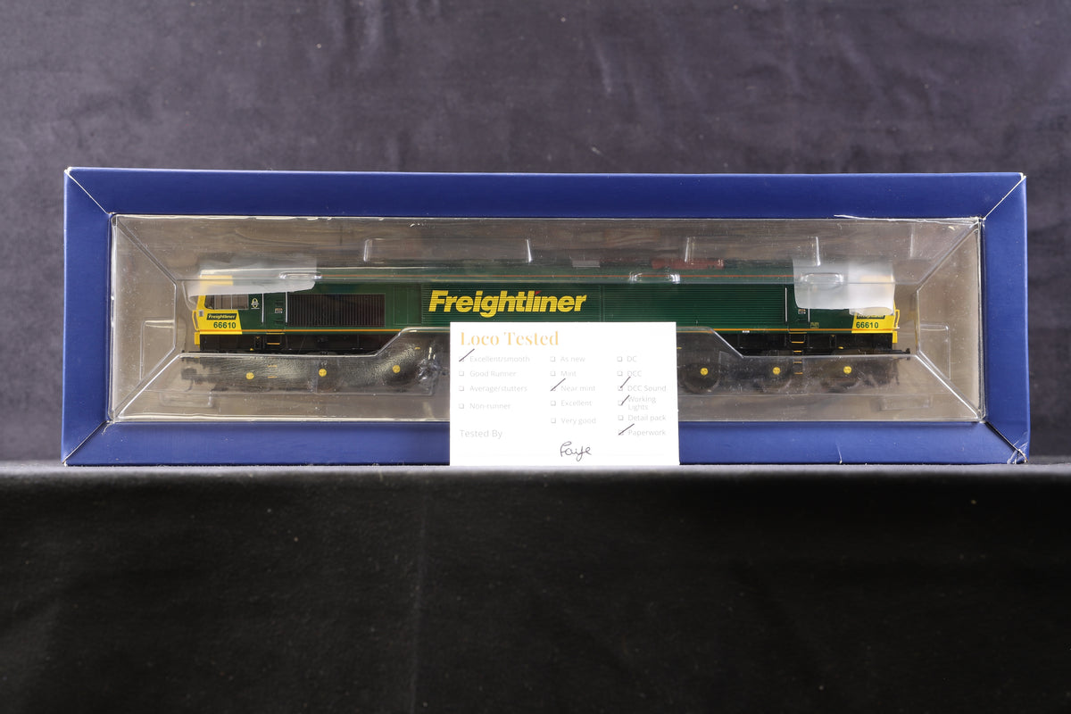 Bachmann OO 32-728DS Cl.66 Diesel &#39;66610&#39; Freightliner, DCC Sound