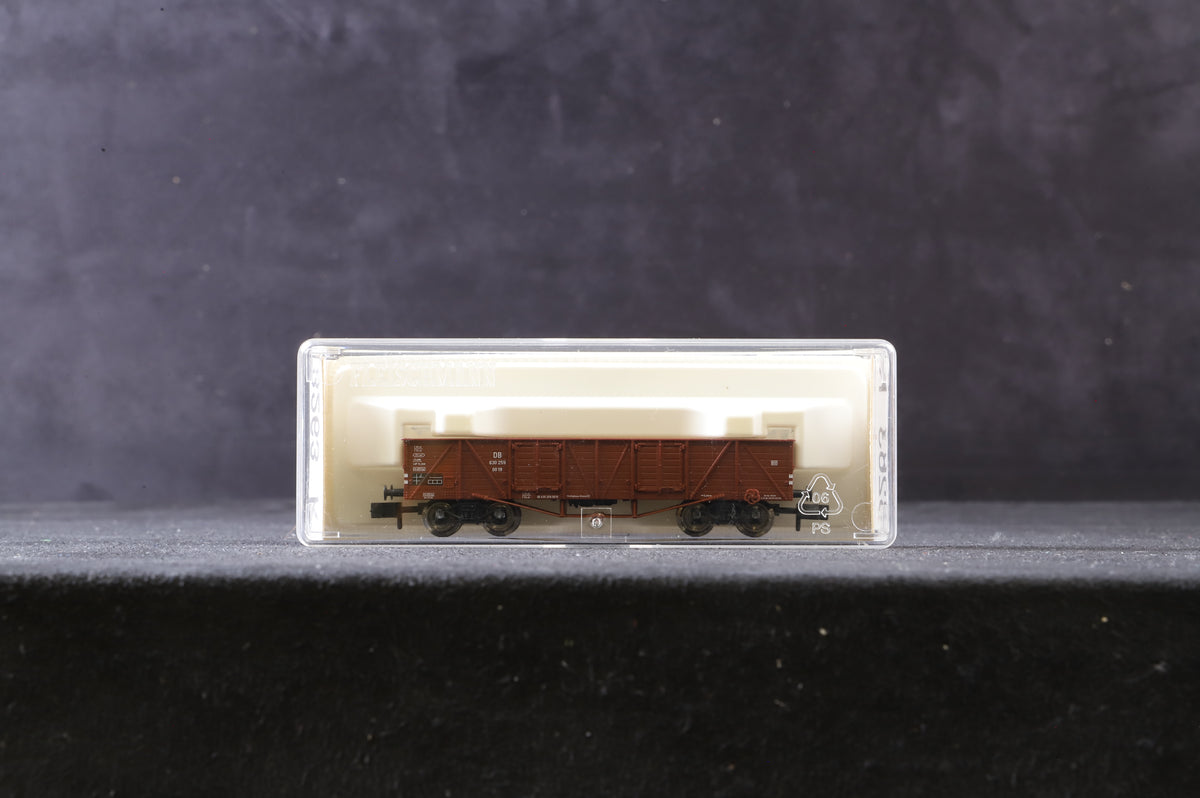 Fleischmann N 8263k Rake Of 7 Low Sided DB Wagons