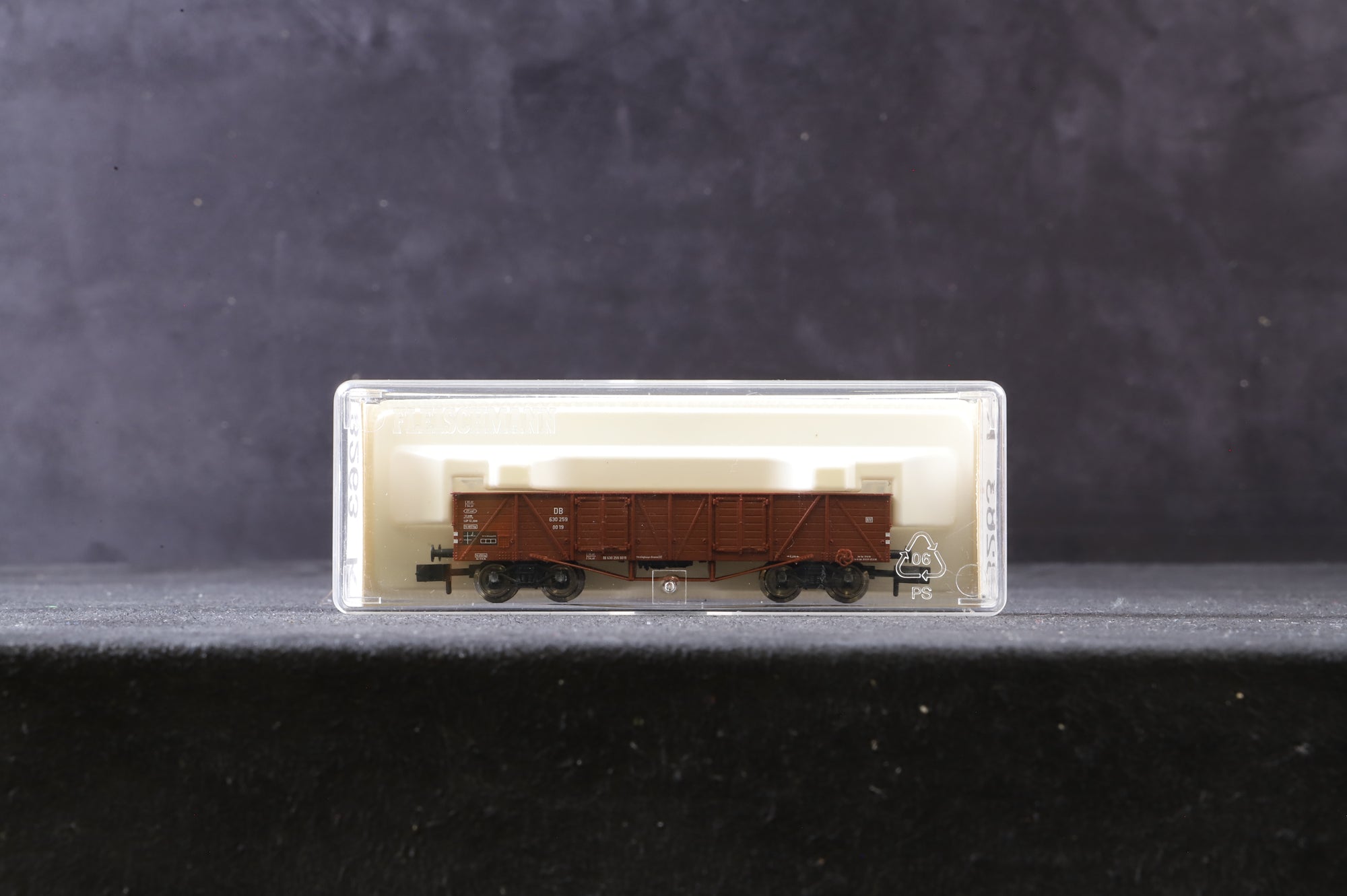 Fleischmann N 8263k Rake Of 7 Low Sided DB Wagons