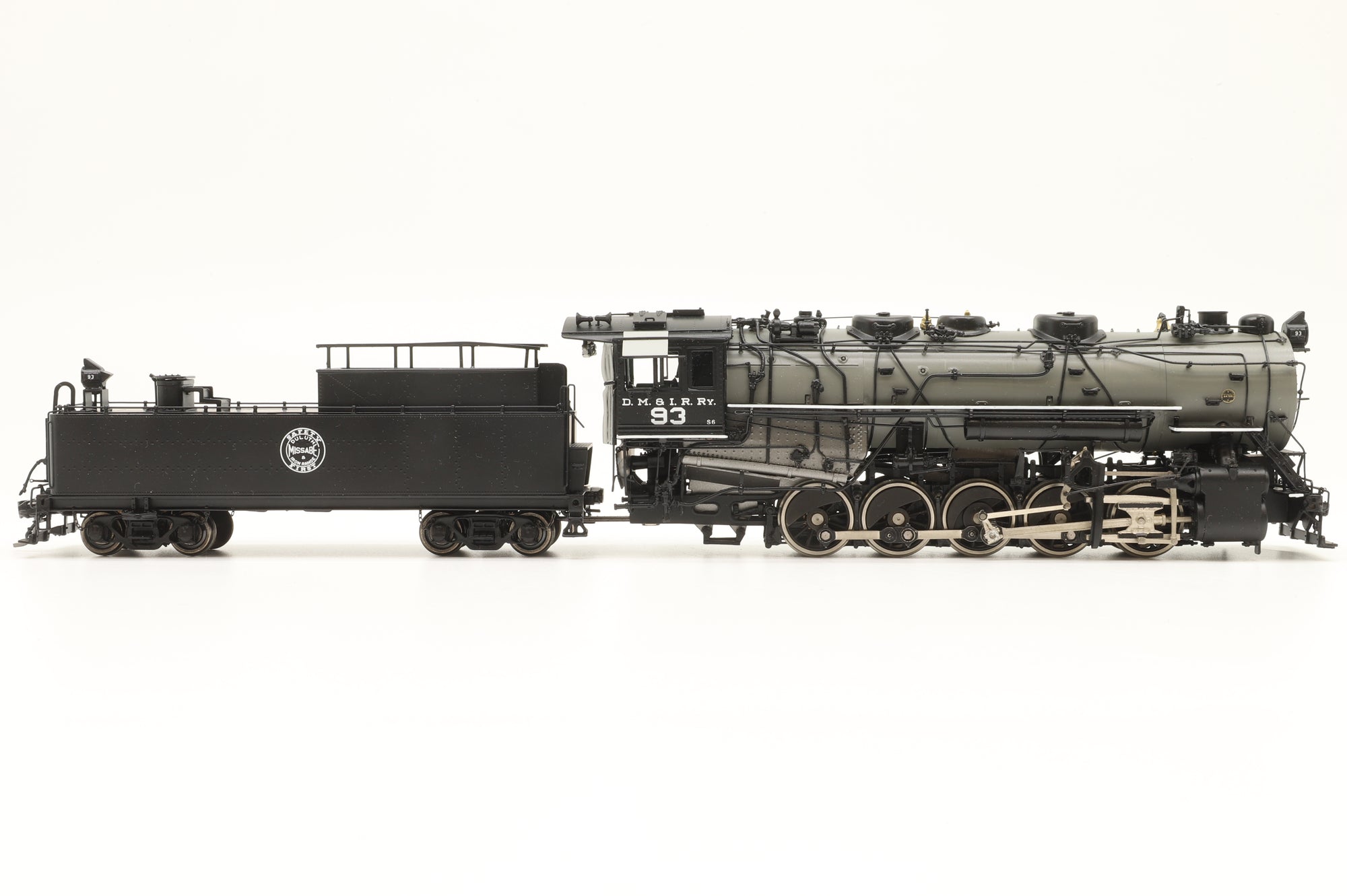 Iron Horse Models HO Brass 18090-2 S-6 0-10-0 #93 in DMIR Black/Grey