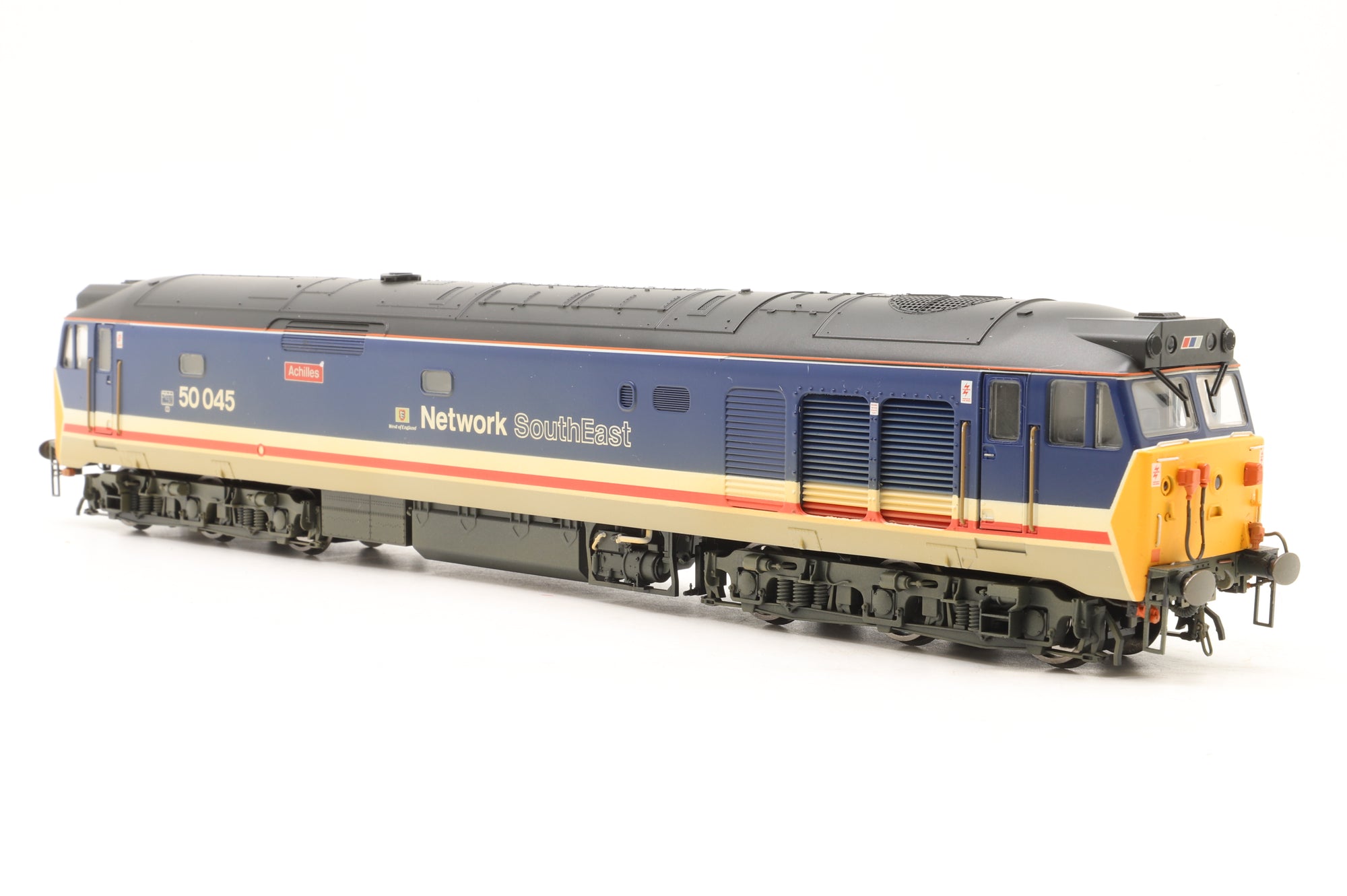 Hornby OO R2350 Class 50 50045 'Achilles' in NSE Livery – Weathered