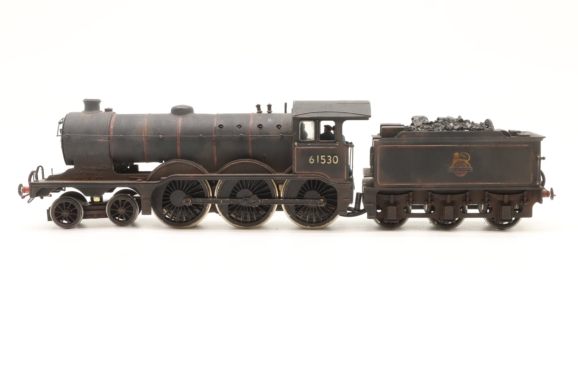 Modified Hornby OO B12/3 Class '61530' BR Lined Black Early Crest Weathered