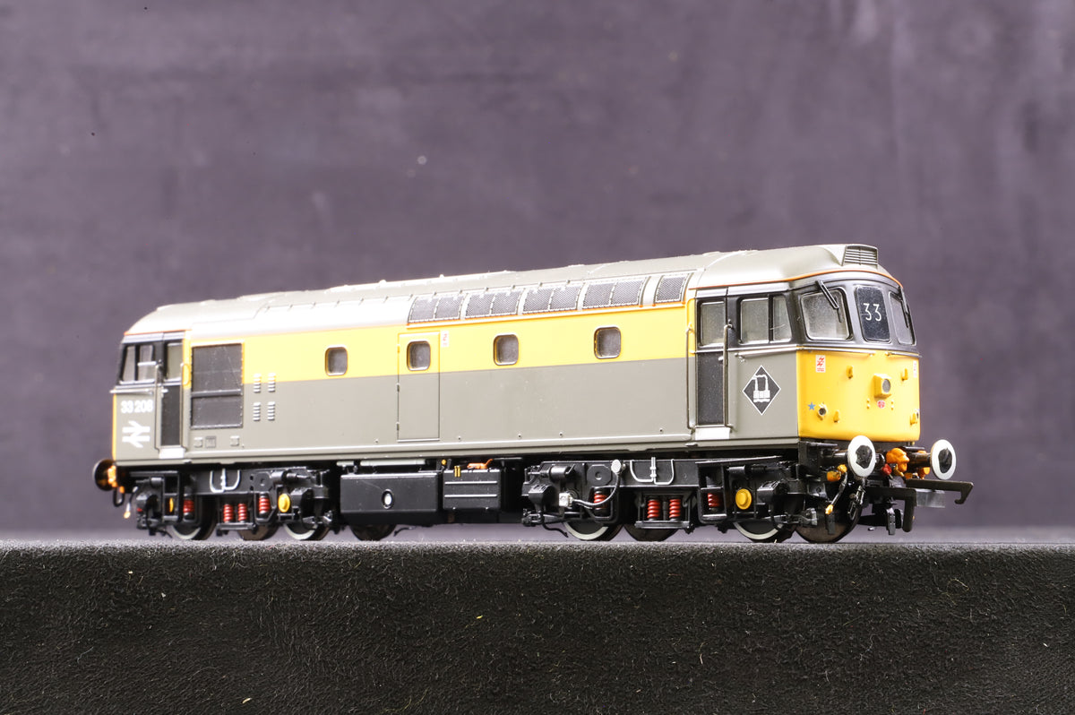 Heljan OO 3388 Class 33/2 &#39;33208&#39; BR Railtour Grey &amp; Yellow DCC Fitted