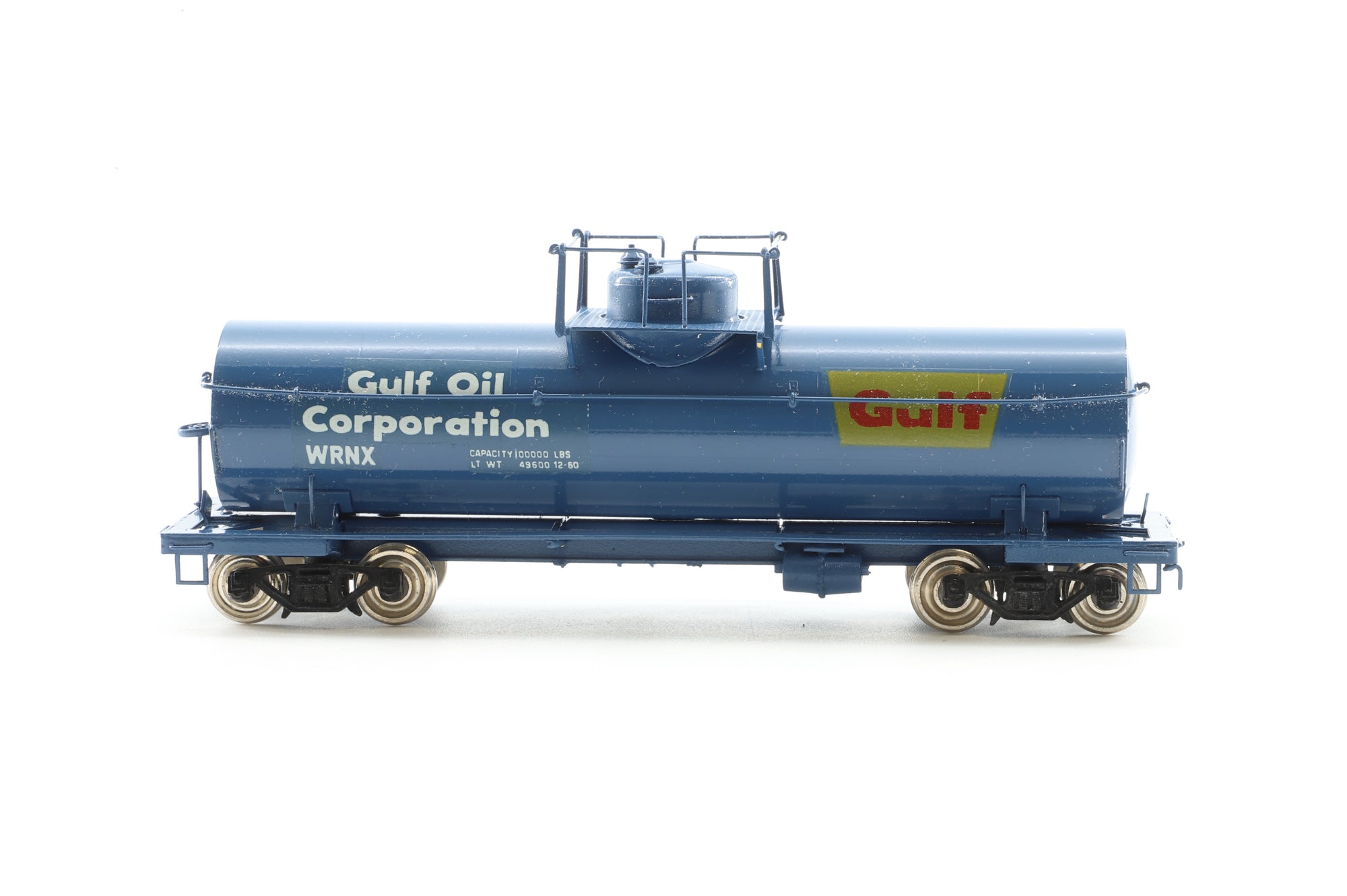 Precision Scale HO Brass Rake Of 4 PSC 8,000 gal tank Cars "GULF"