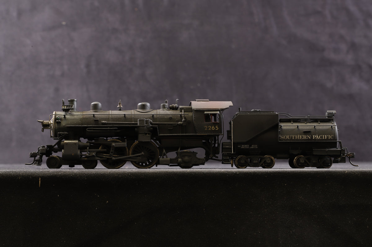 MBA HO Brass 4-4-2 Atlantic Southern Pacific &#39;2265&#39; Steam Locomotive, Weathered