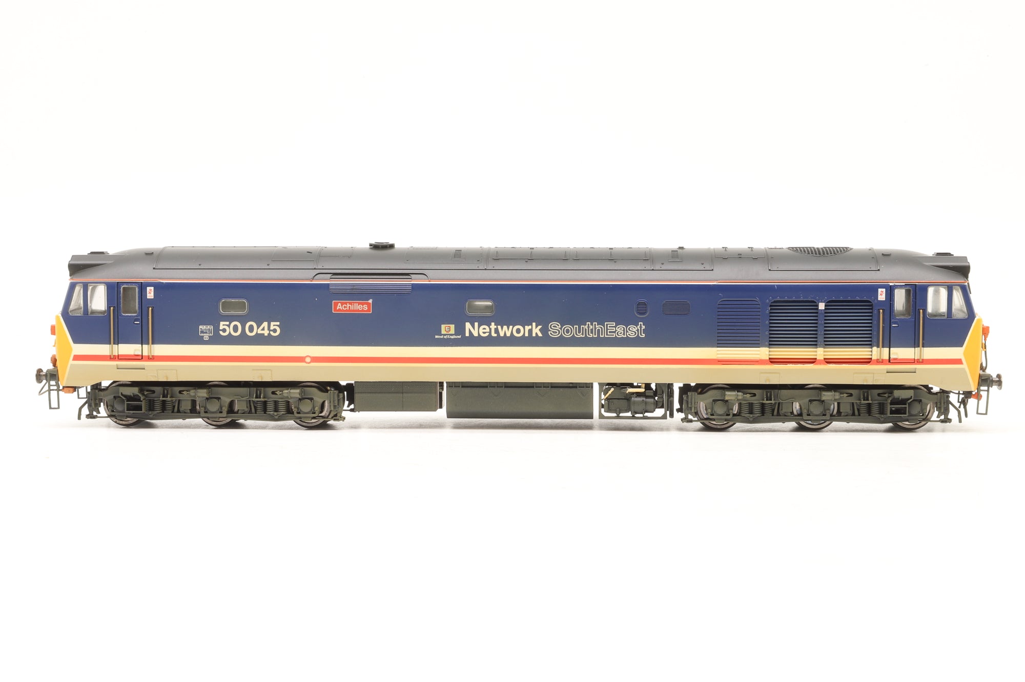 Hornby OO R2350 Class 50 50045 'Achilles' in NSE Livery – Weathered