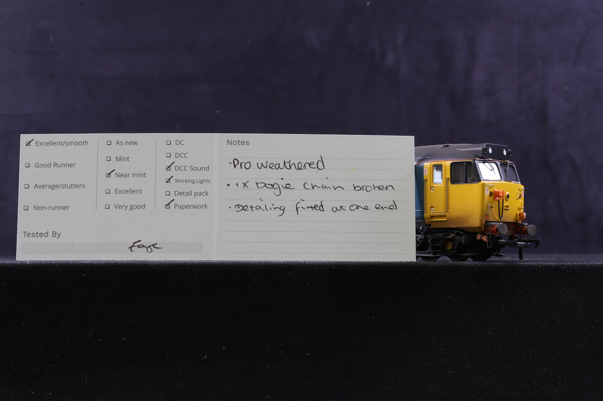 Accurascale OO ACC2213 Class 50 '50014' 'Warspite' BR Large Logo Black Roof Weathered DCC Sound