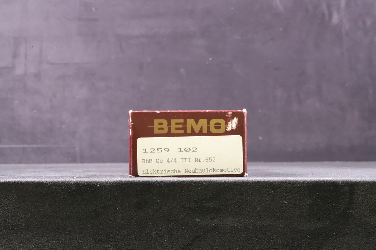 BEMO HOe-HOm 1259102 GE 4/4 III 652 &#39;Vaz/Obervaz Lenzerheide-Valbella&#39; in RHB Livery