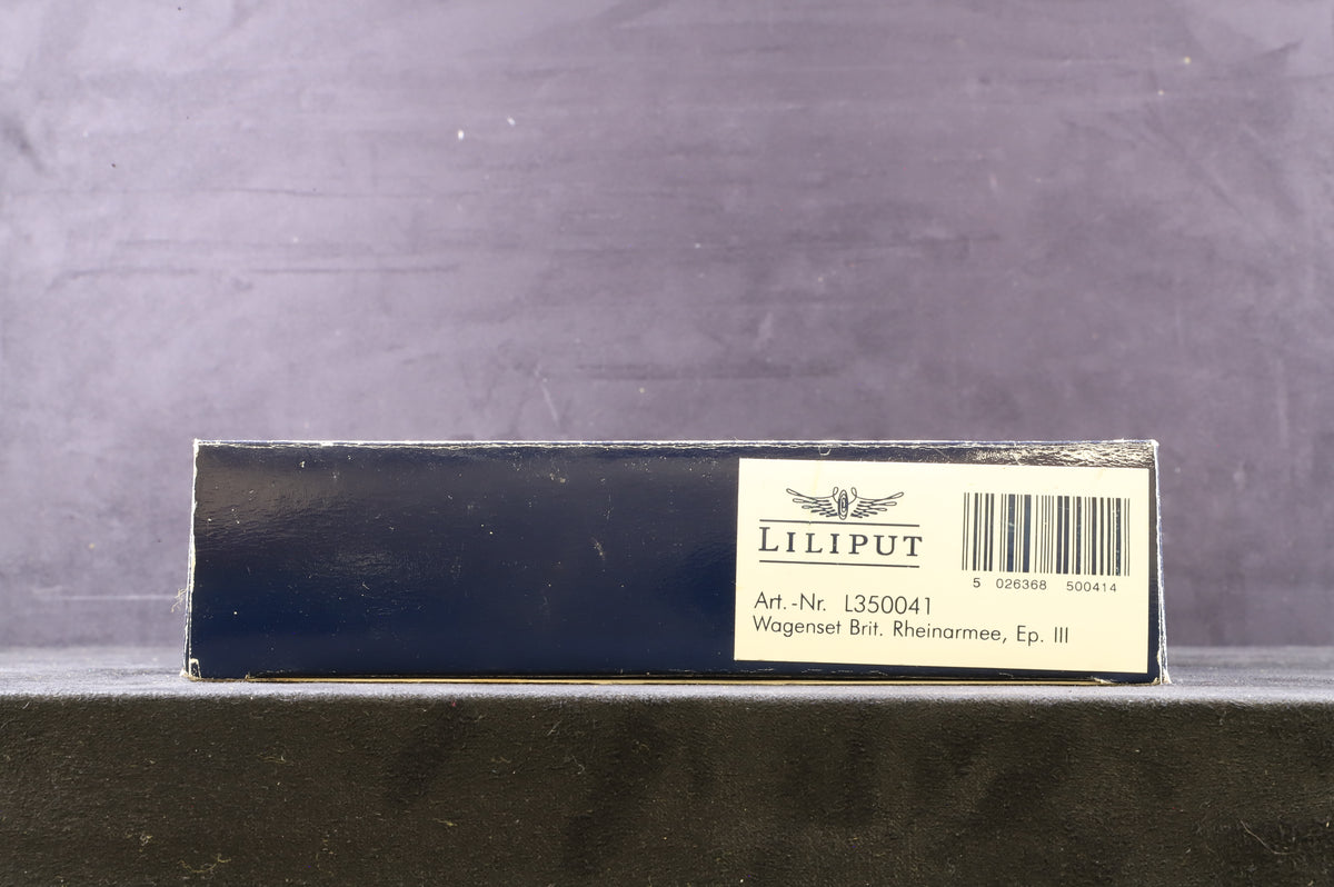 Liliput HO L350041 Baggage Car &amp; Dining Car Set British Army In Germany