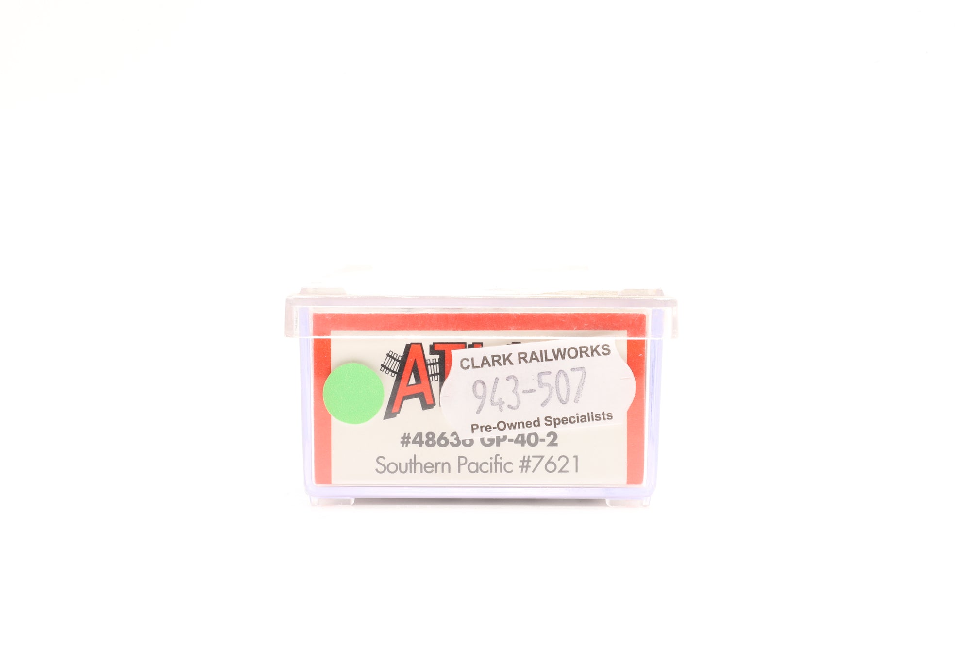 Atlas N 48636 GP-40-2 7621 in SP Grey/Red