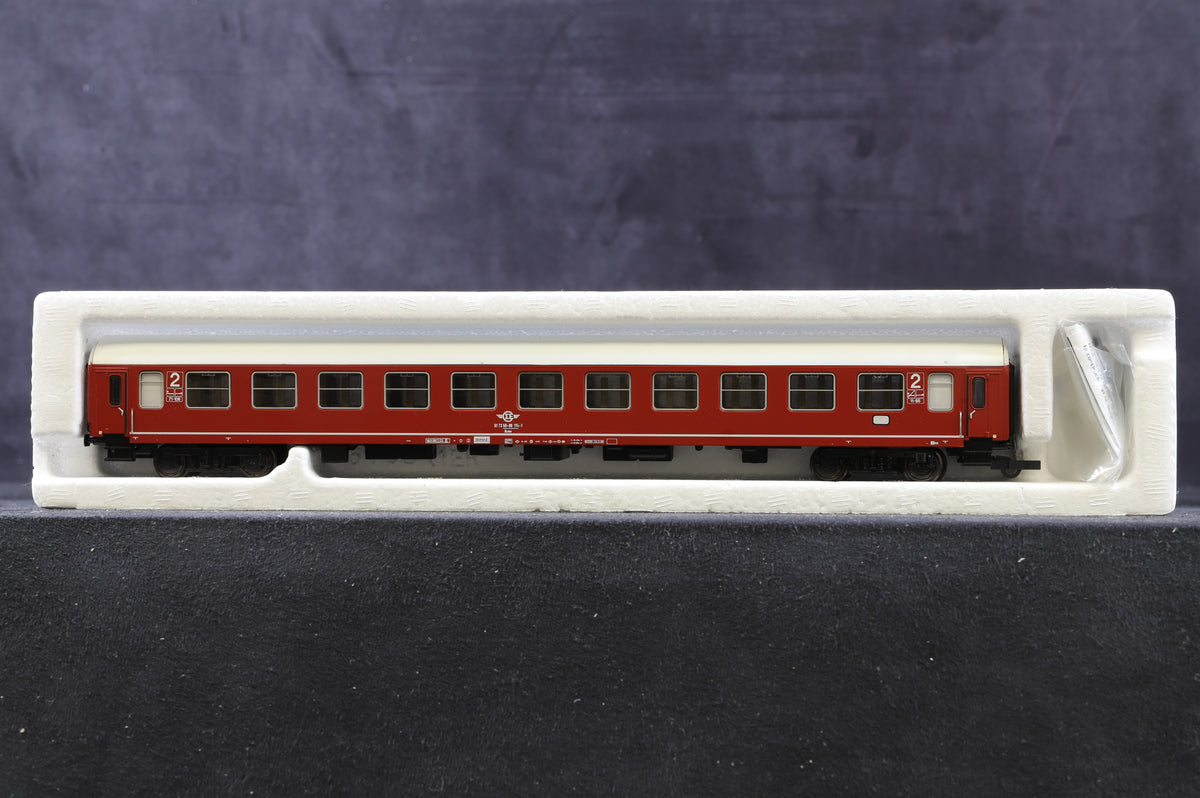 Sachsen Models HO Rake Of 3 2nd Class Passenger Coaches Inc. 14525, 14526 &amp; 14527