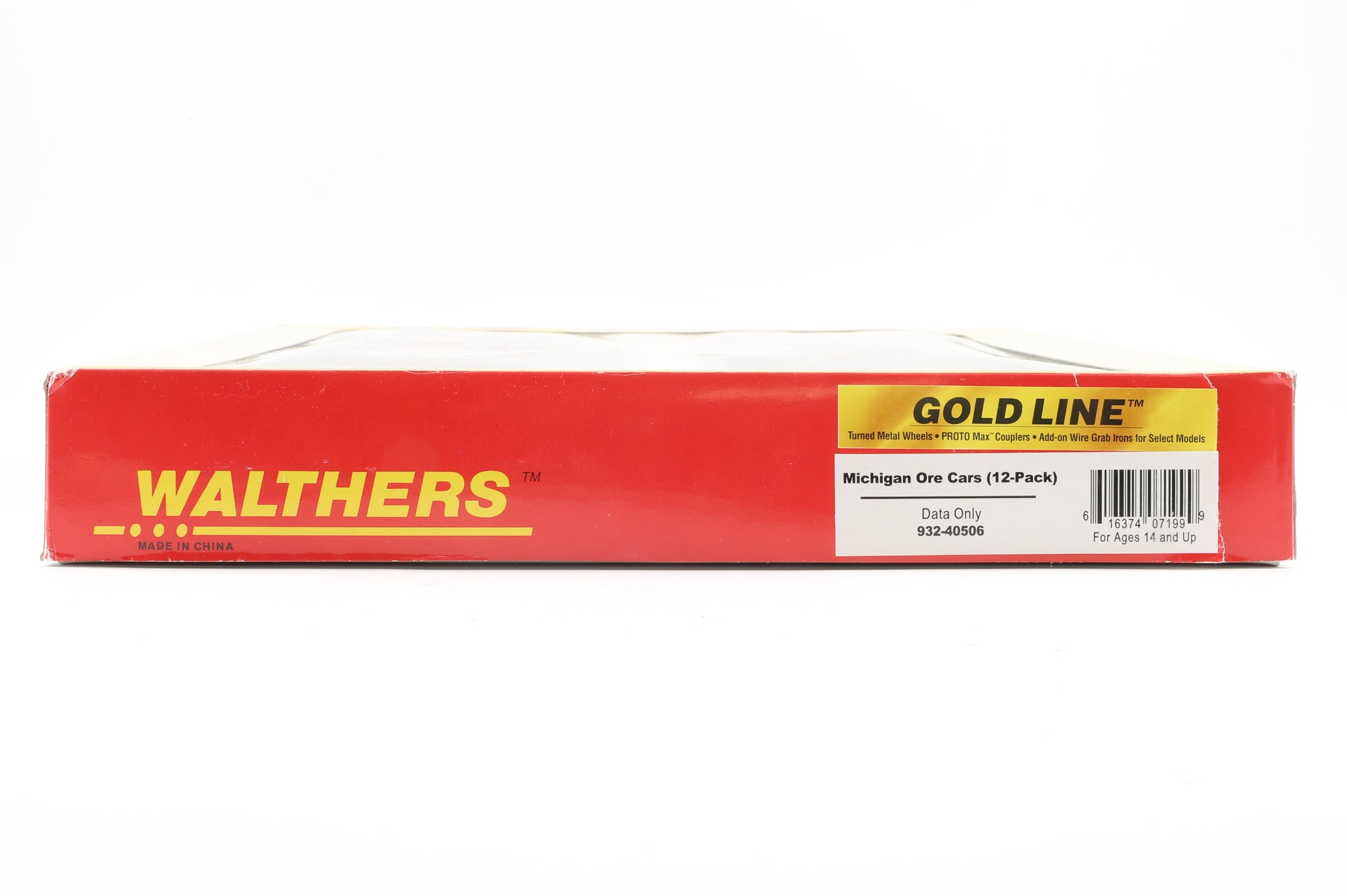 Walthers HO 932-40506 12-Pack of Michigan Ore Cars in DMIR Brown - Pro-Customised/Weathered