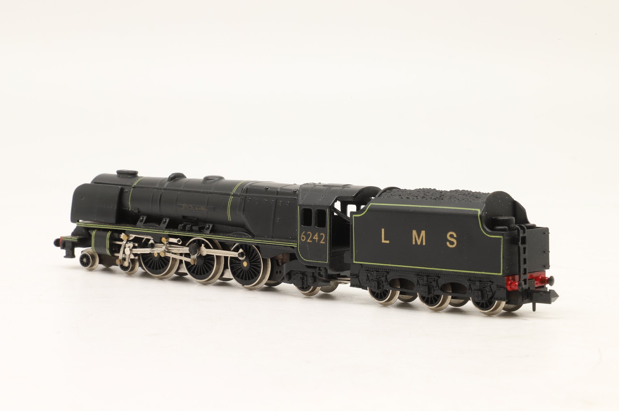 Graham Farish N Princess Coronation Class 6242 'City of Glasgow' in Lined LMS Black