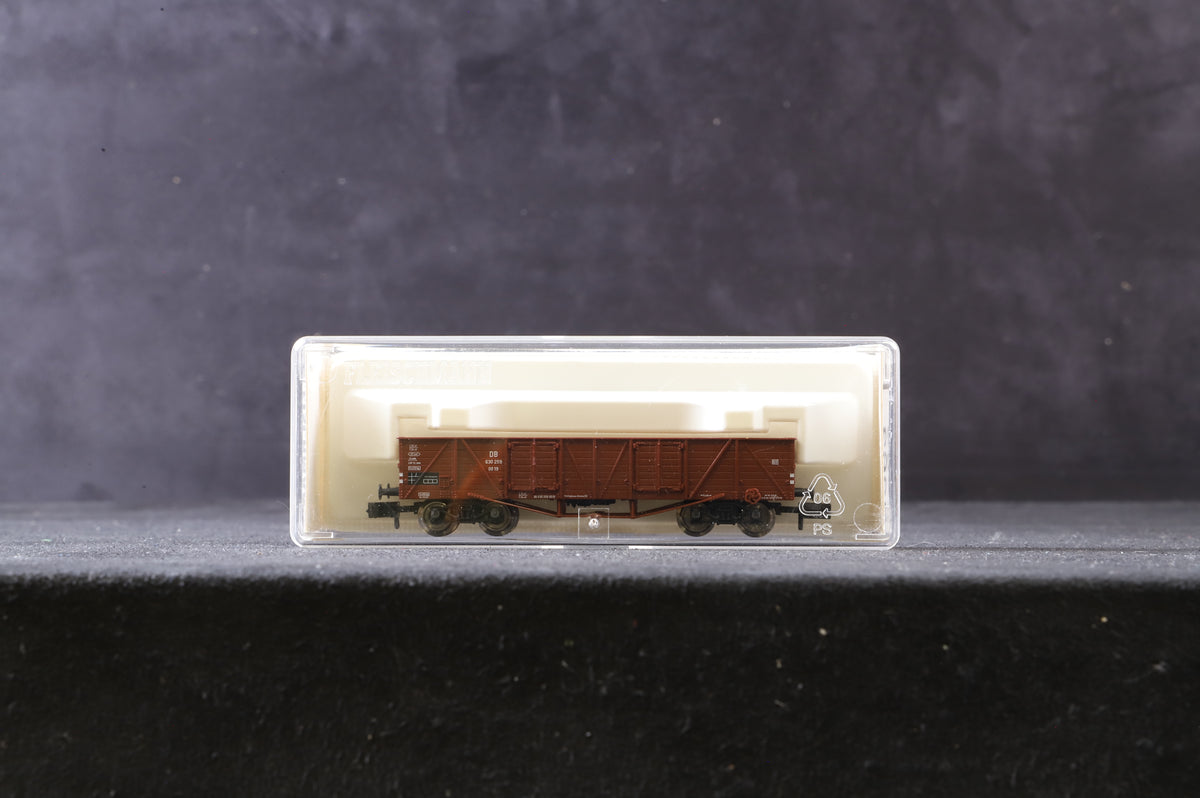 Fleischmann N 8263k Rake Of 7 Low Sided DB Wagons