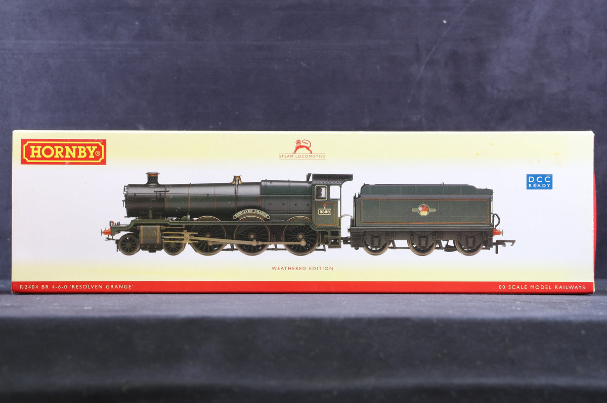 Hornby OO R2404 Late BR Green 4-6-0 6800 Grange Class &#39;Resolven Grange&#39; Weathered