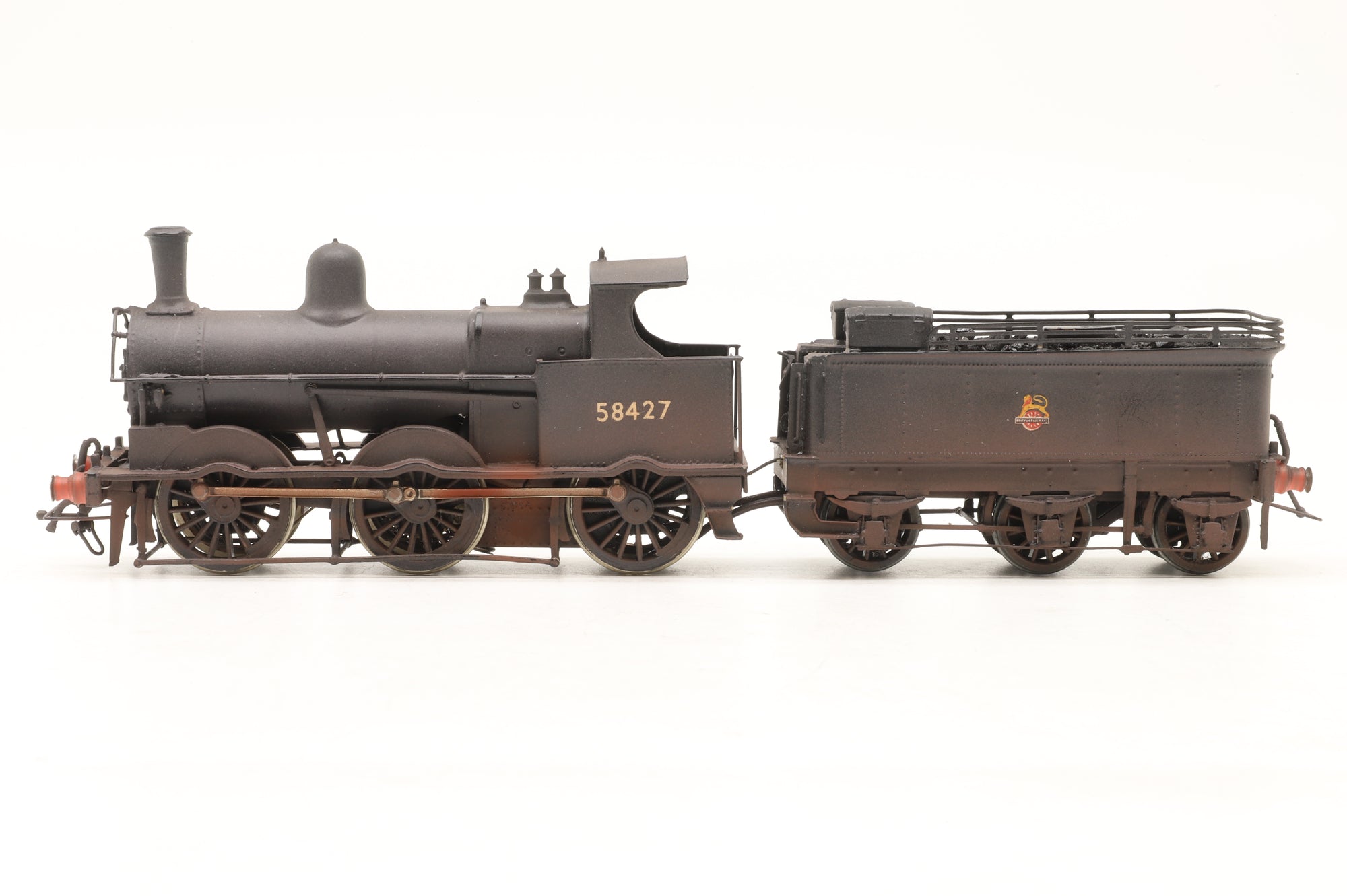 London Road Models Kit-Built OO Belpaire Boiler Cauliflower No. 58427 in BR Black E/C – Lightly Weathered