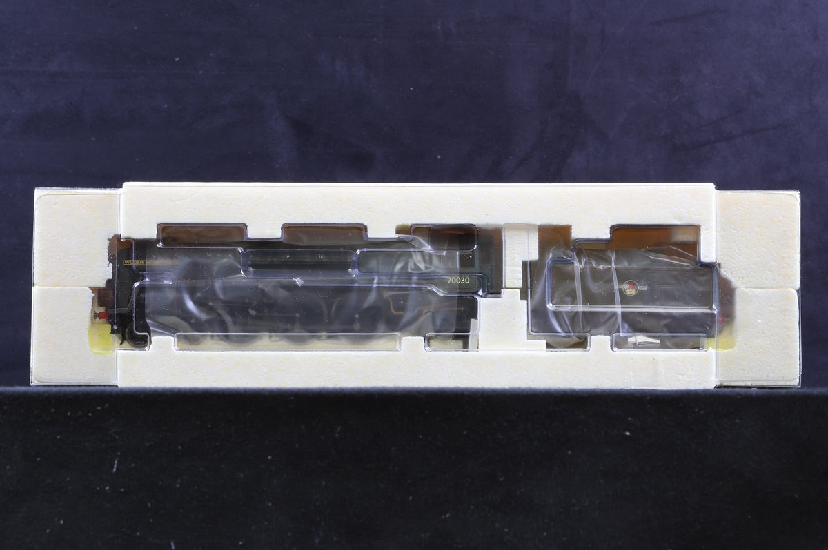 Hornby OO R2563 Class 7MT Britannia 4-6-2 &#39;70030&#39; BR Green L/C &#39;William Wordsworth&#39;