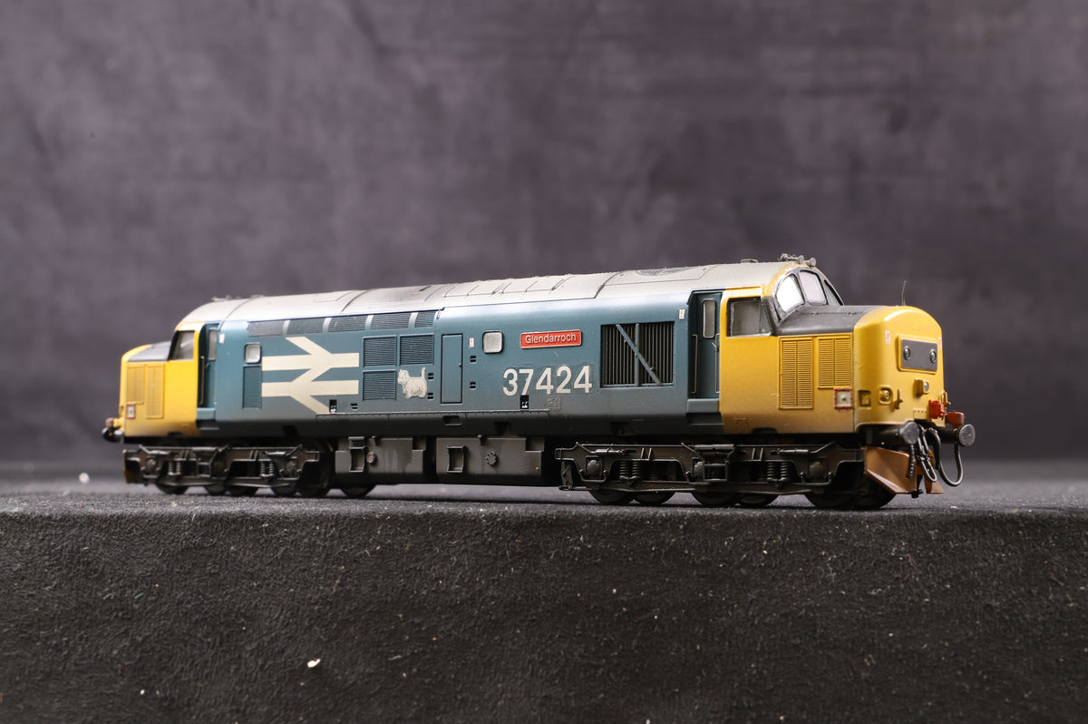 Bachmann OO 32-784 Class 37/0 &#39;37424&#39; BR Blue Weathered &amp; Renumbered