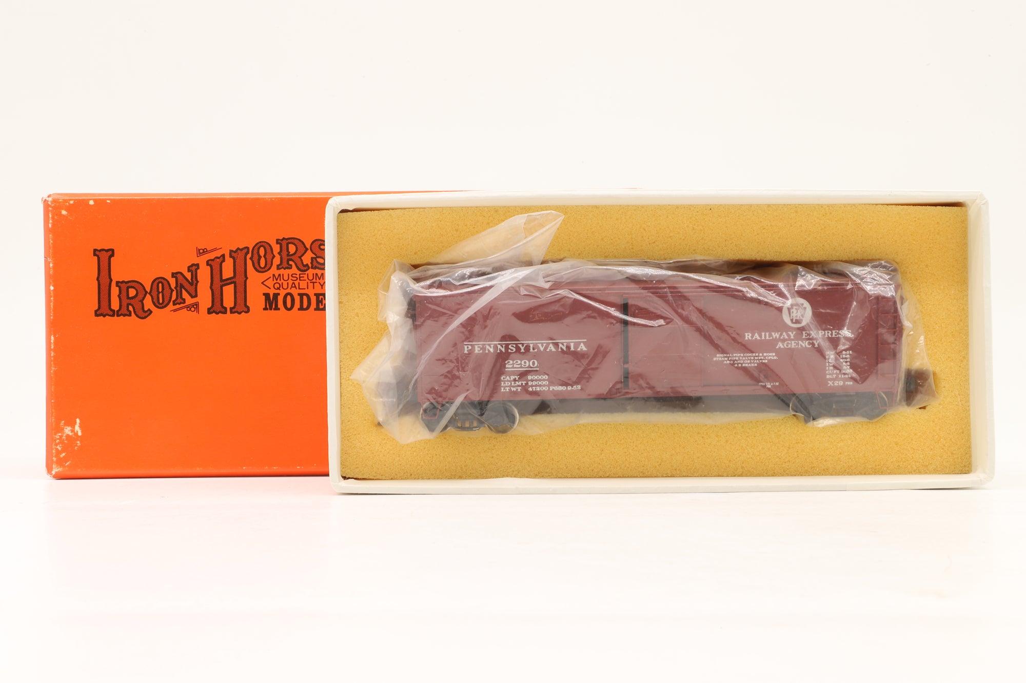Iron Horse HO Brass 16020 X-29 Box Car in PRR BCR