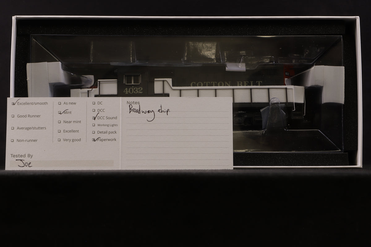 Broadway Models HO 7464 EMD GP2 in Cotton Belt Black/White - DCC Sound