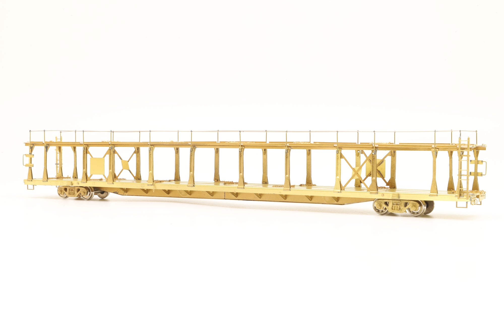 Overland Models Inc. HO Brass OMI-1354 Bi-Level Auto Rack Open Type Unpainted