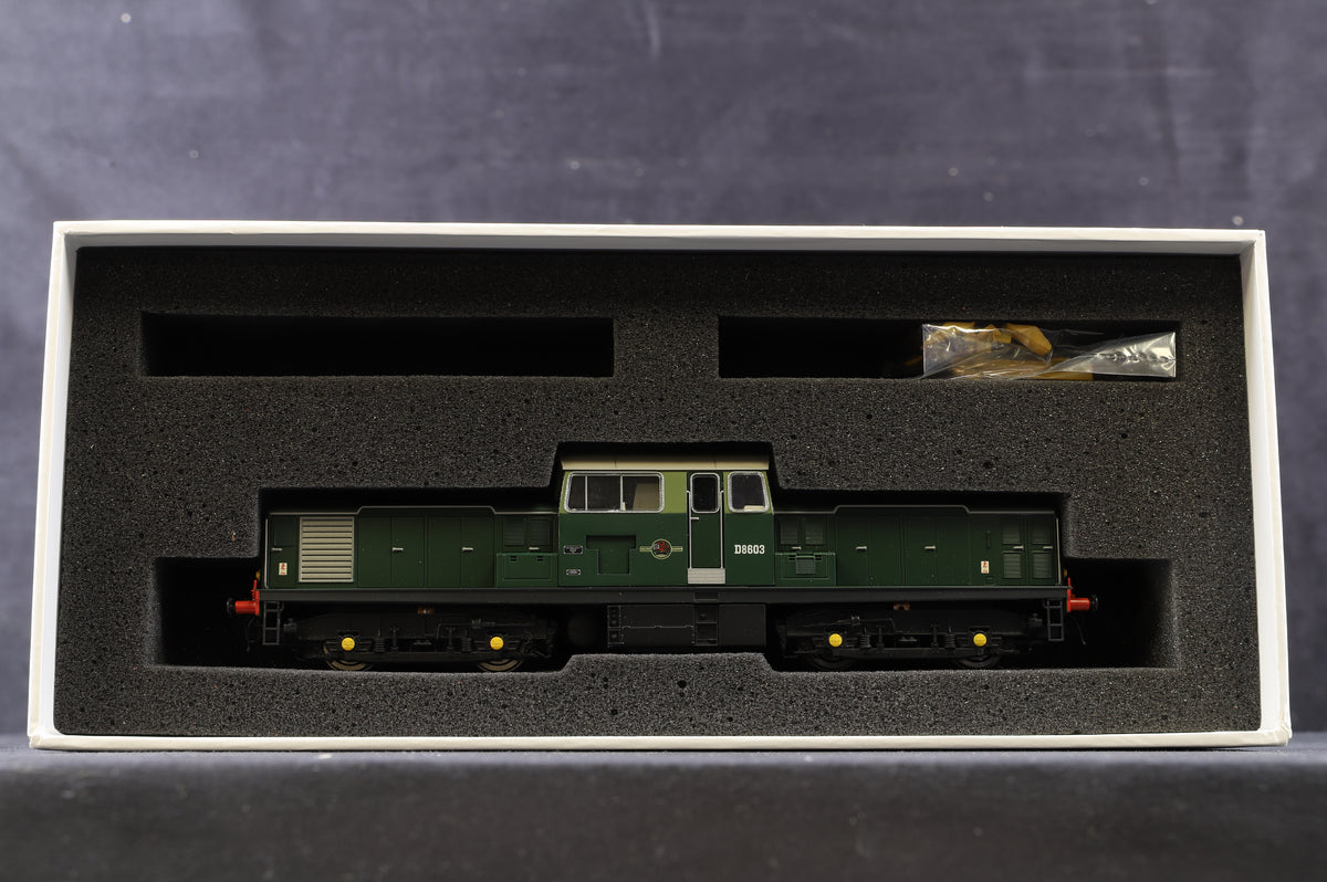 Heljan OO 1703 Class 17 &#39;D8603&#39; BR Green Small Yellow Panel