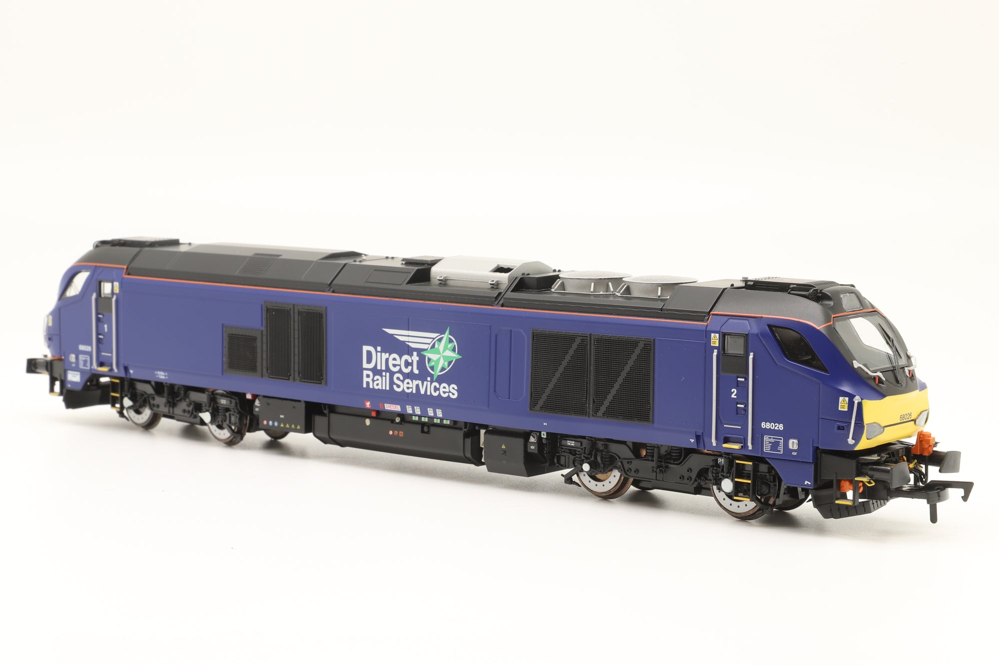 Dapol OO 4D-022-015 Class 68 '68026' DRS Plain Blue, DCC Fitted