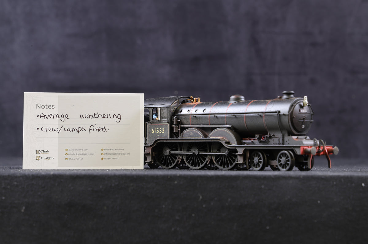 Hornby OO R3431 B12 Class &#39;61533&#39; BR Lined Black E/C, Weathered