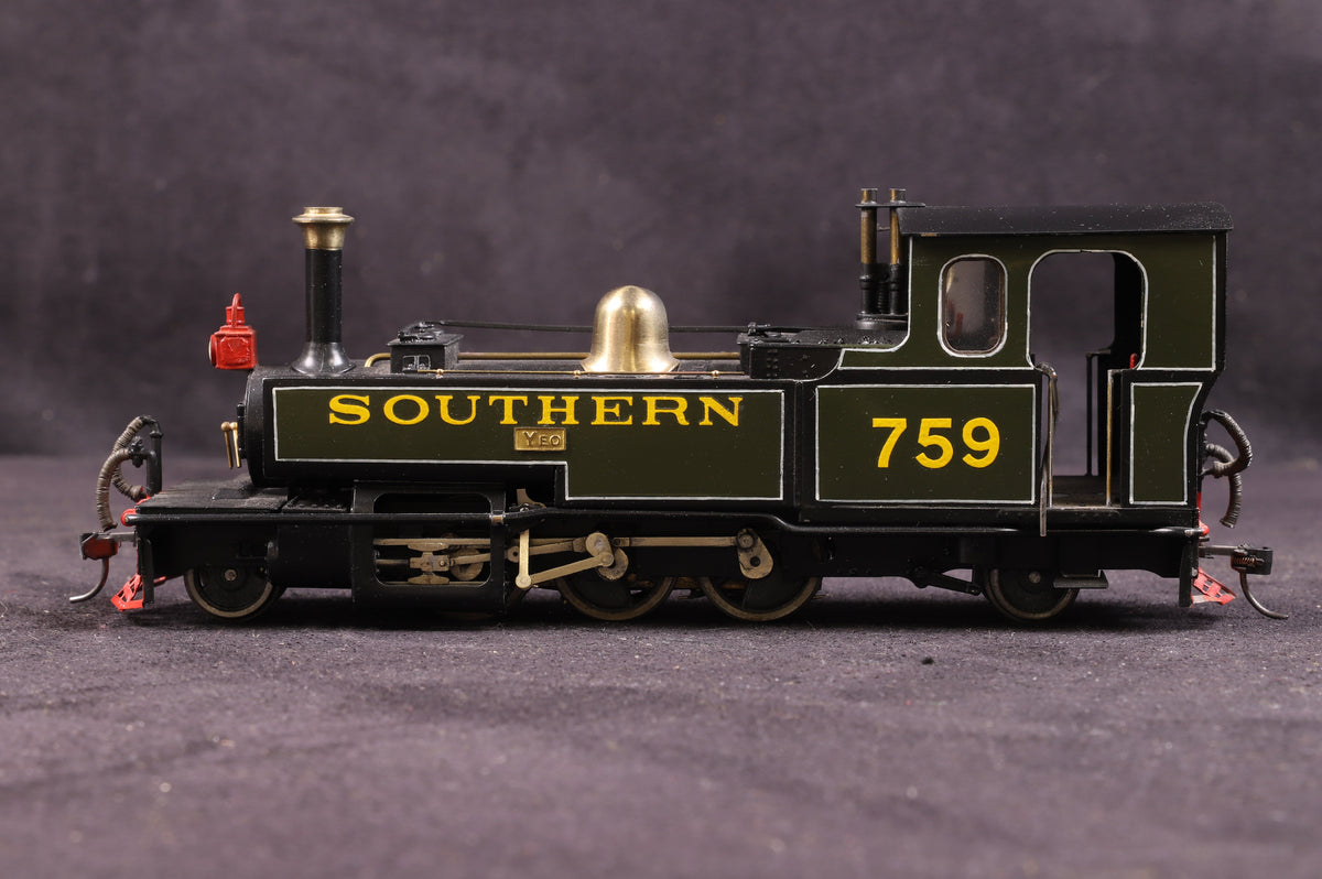 Kit Built O-16.5 Narrow Gauge Southern Railway L&amp;B 2-6-2T &#39;759&#39; &#39;Yeo&#39;