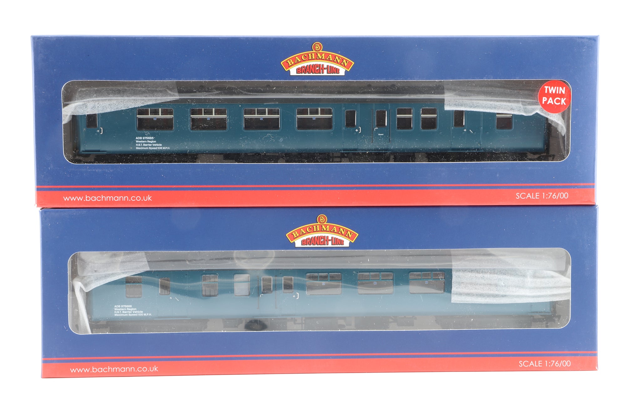Bachmann OO 39-002 Twin Pack BR Mk2A BFK HST Barrier Vehicles