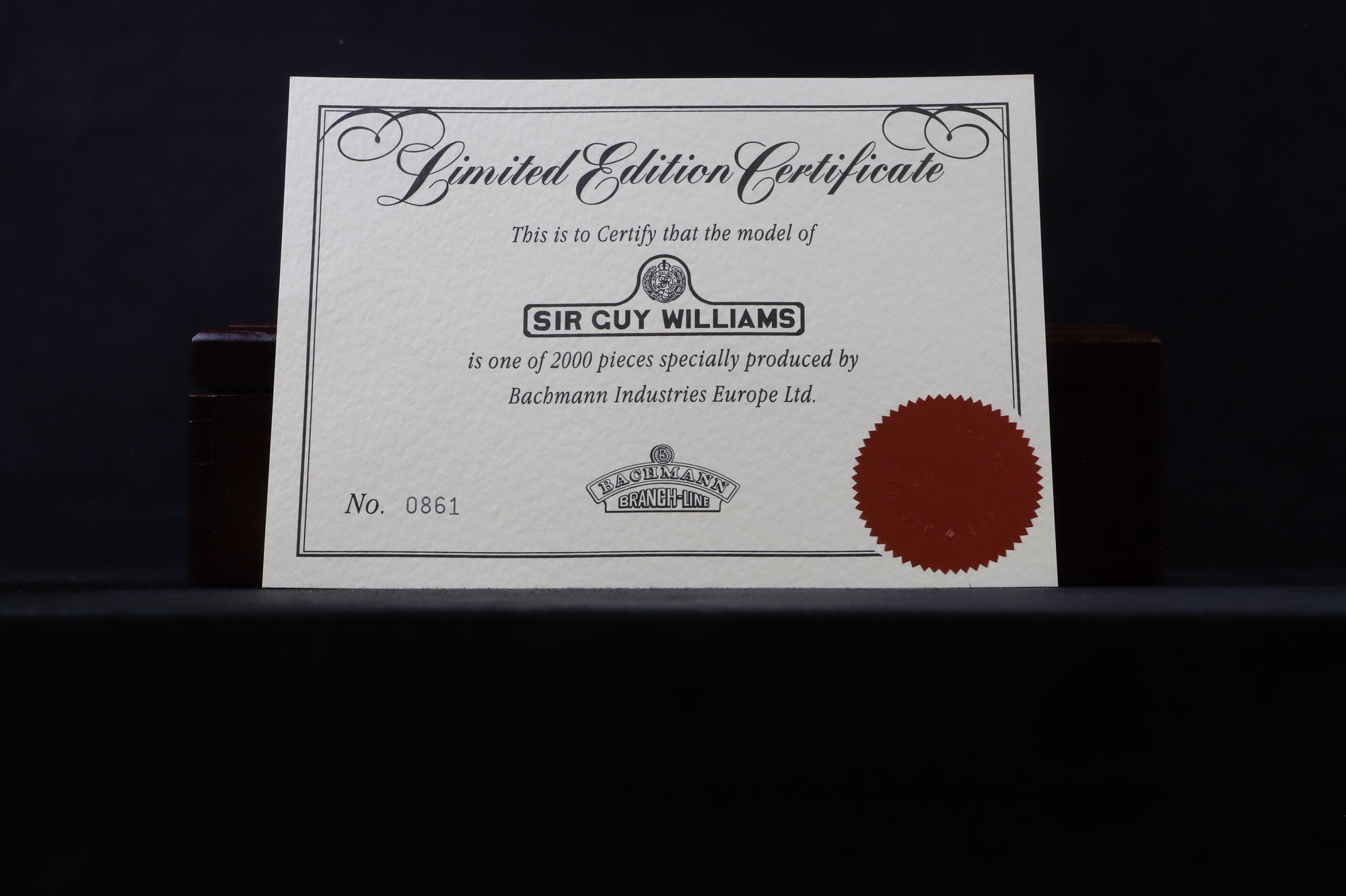 Bachmann OO 32-250 WD Austerity 2-8-0 'Sir Guy Williams' LMR Blue Ltd Ed 861/ 2000