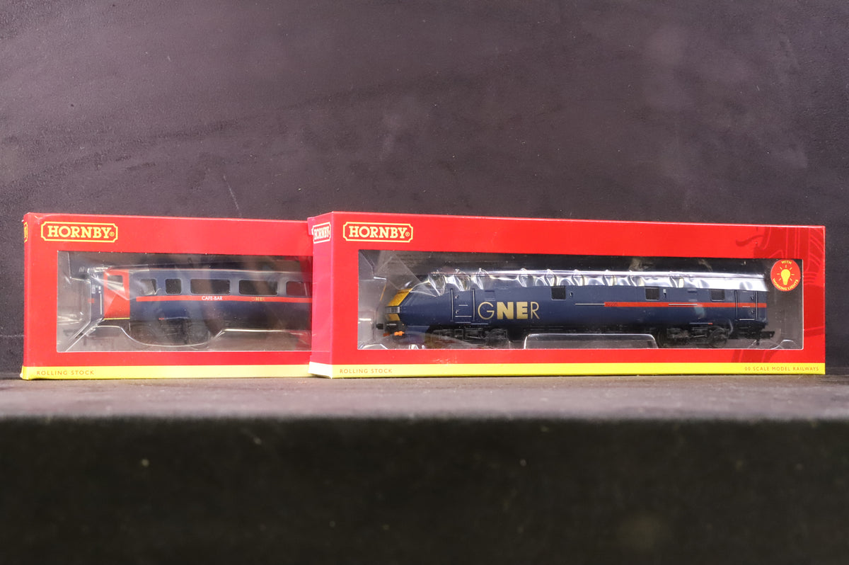 Hornby OO R40147 GNER Mk4 DVT&#39;82225&#39; &amp; Rake Of 4 Mk4 GNER Coaches Inc. R40146, R40193, R40166B &amp; R40166A