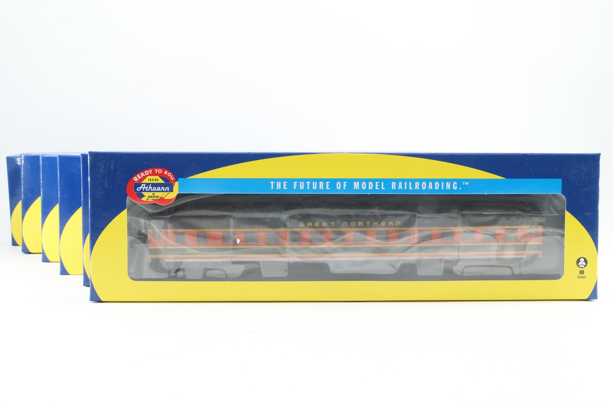 Athearn HO Rake Of 6 GN Coaches Inc. ATH79481x2, ATH79479, ATH79476, ATH79480 & ATH79475