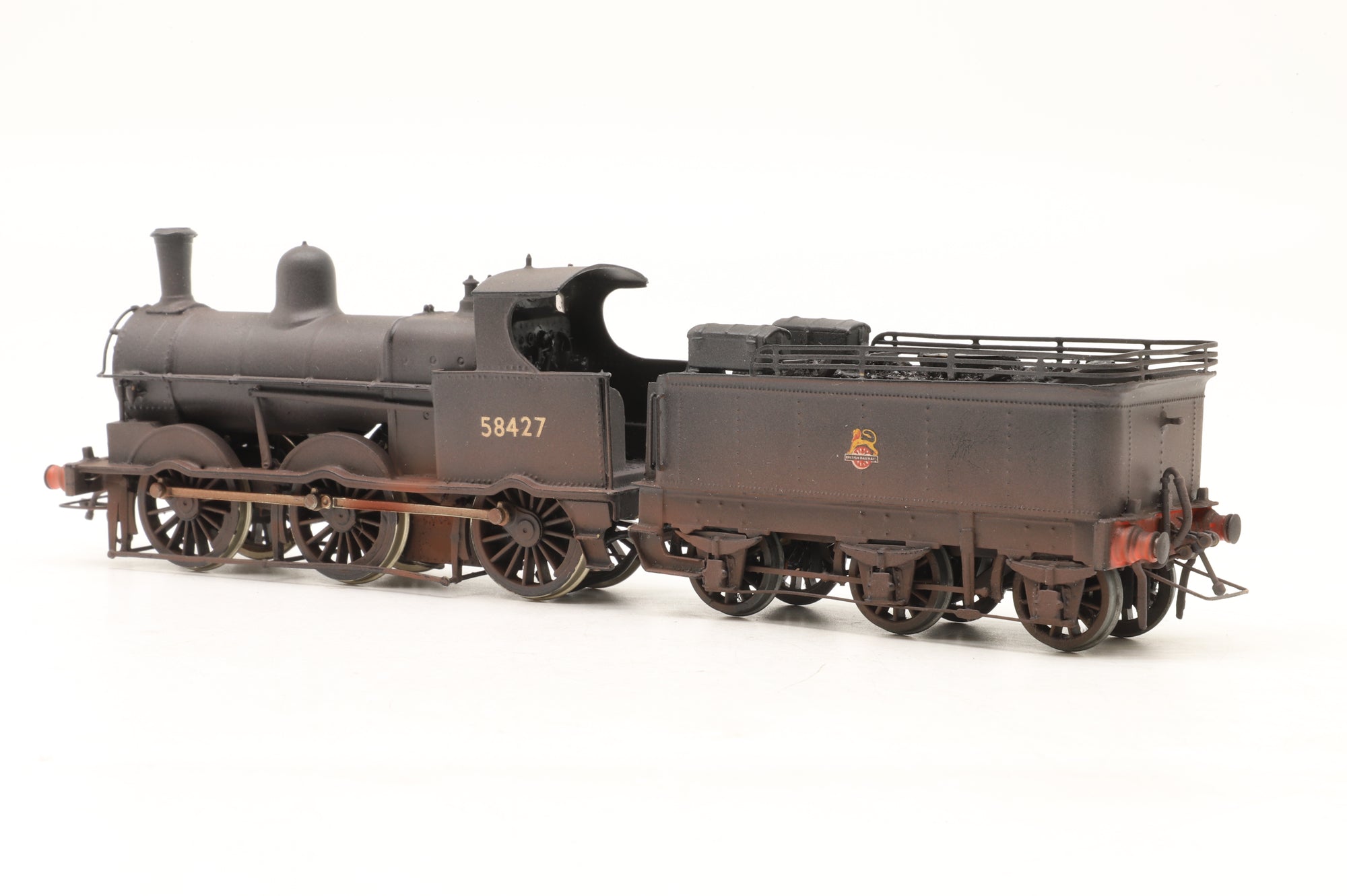 London Road Models Kit-Built OO Belpaire Boiler Cauliflower No. 58427 in BR Black E/C – Lightly Weathered