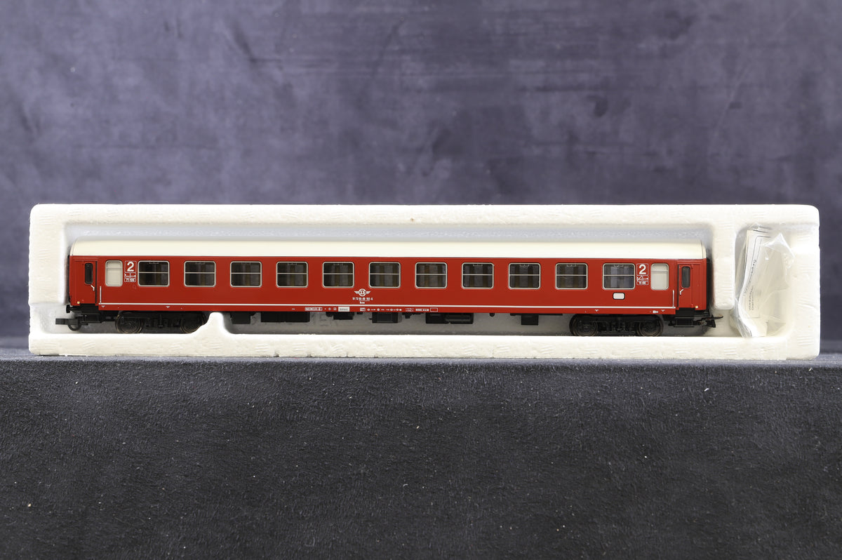 Sachsen Models HO Rake Of 3 2nd Class Passenger Coaches Inc. 14525, 14526 &amp; 14527