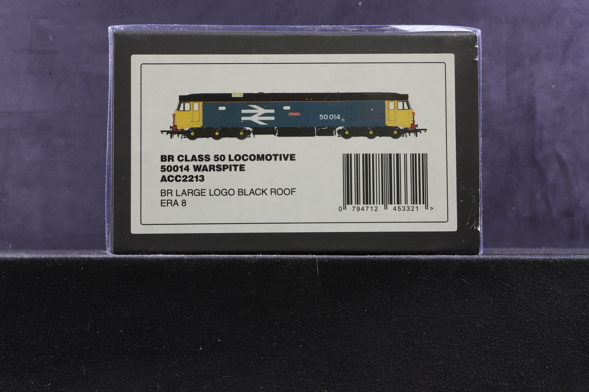 Accurascale OO ACC2213 Class 50 '50014' 'Warspite' BR Large Logo Black Roof Weathered DCC Sound