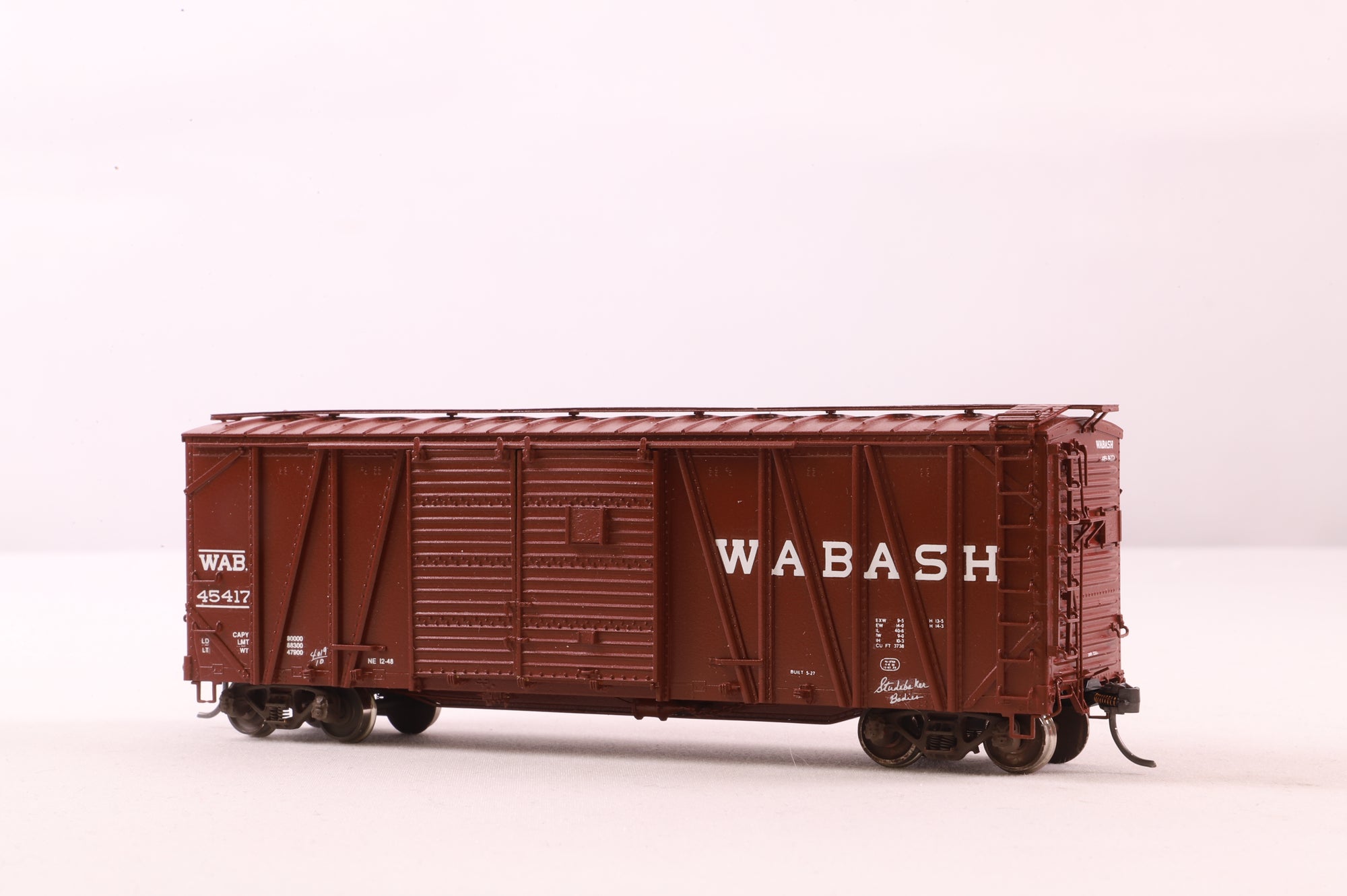 Overland Models HO Brass OMI-3265 Wabash Auto Boxcar Steel Double Door '45417'
