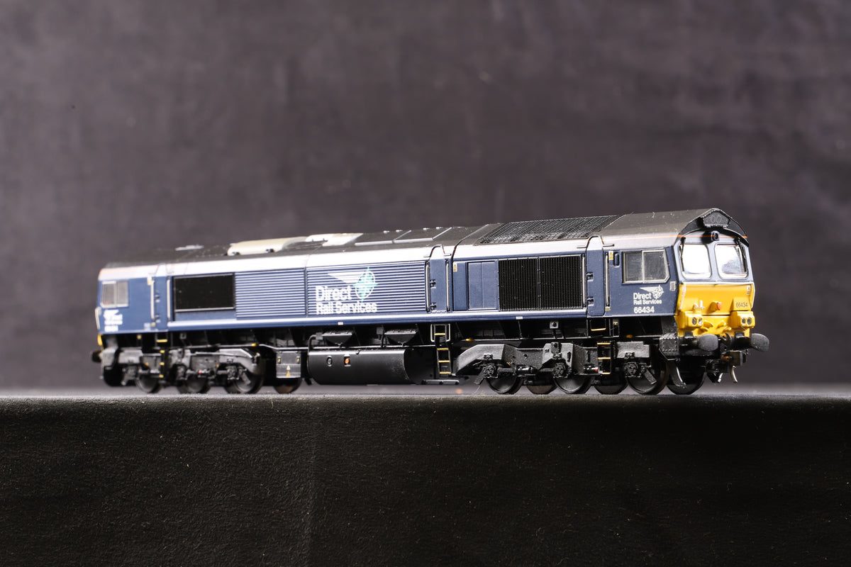 Bachmann OO 32-982 Cl.66 Diesel &#39;66434&#39; DRS Plain Blue Compass, DCC Sound