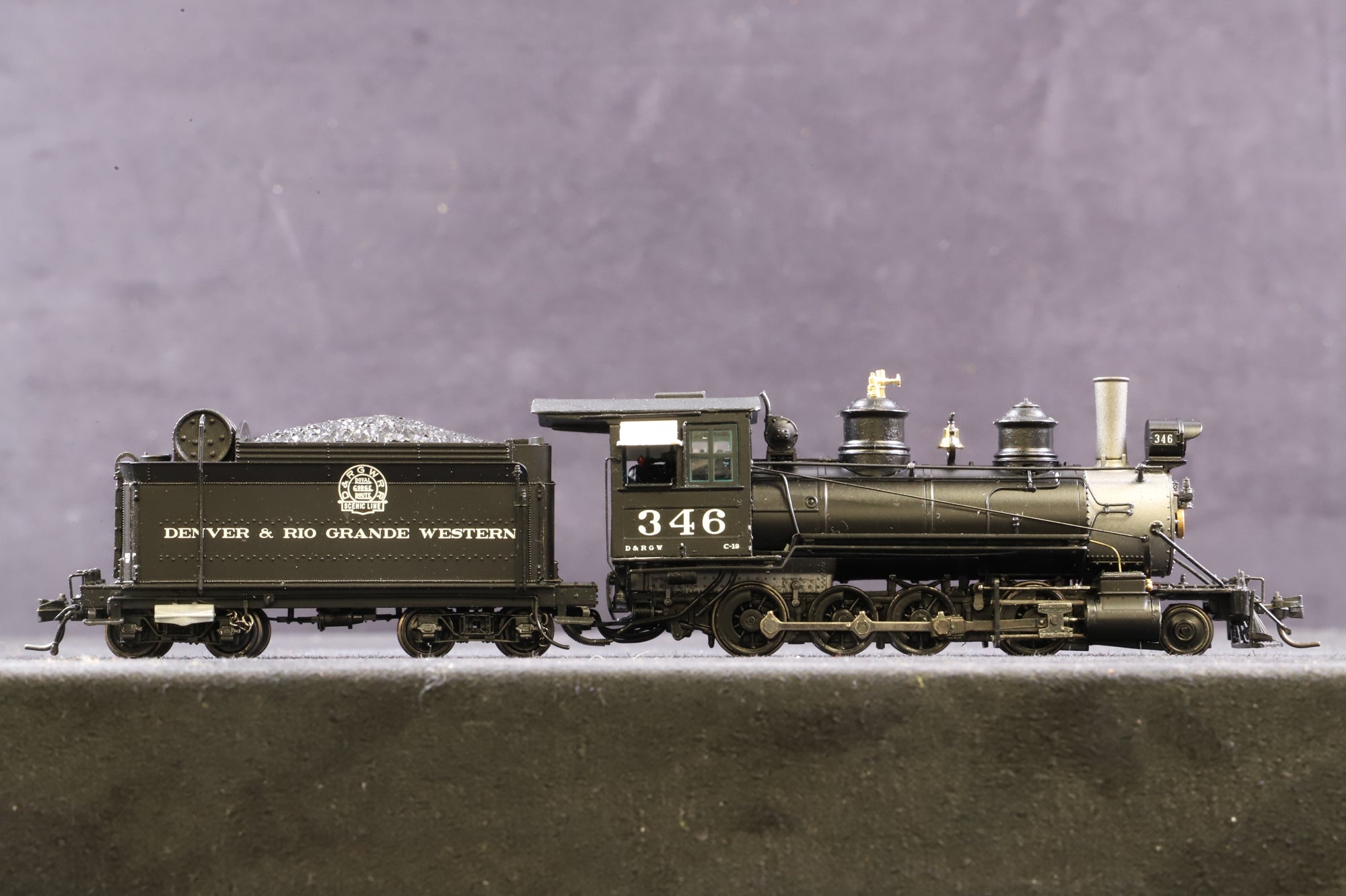 Blackstone Models HOn3 B310202 Denver & Rio Grande Western '346' Steam Locomotive