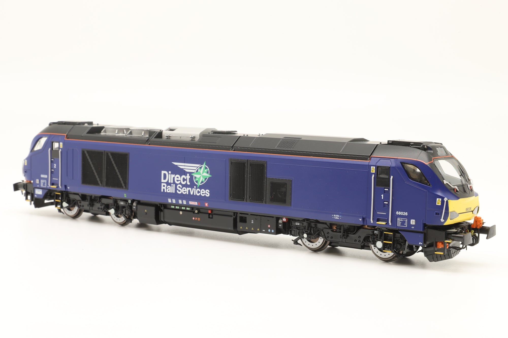 Dapol OO 4D-022-015 Class 68 '68026' DRS Plain Blue, DCC Fitted