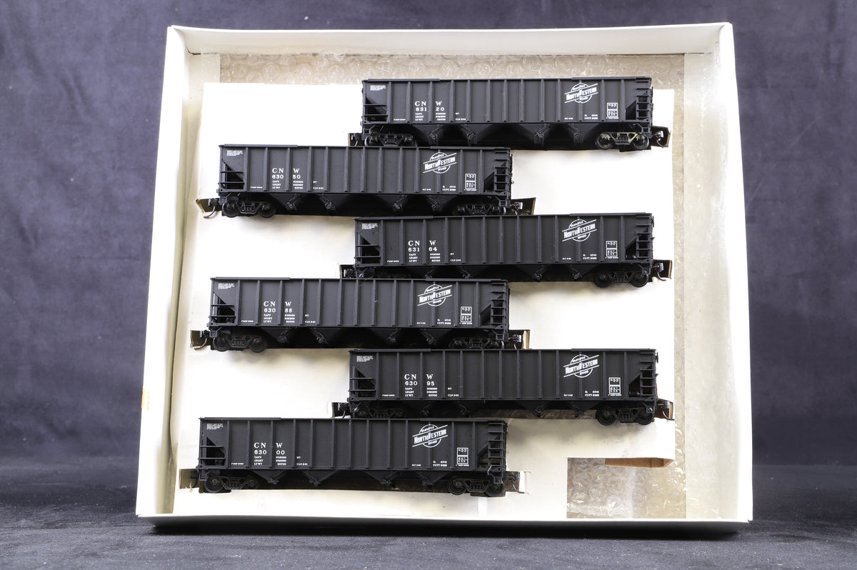 Walthers HO 932-4934 100 Ton Quad Hopper 6 Pack Chicago &amp; North Western