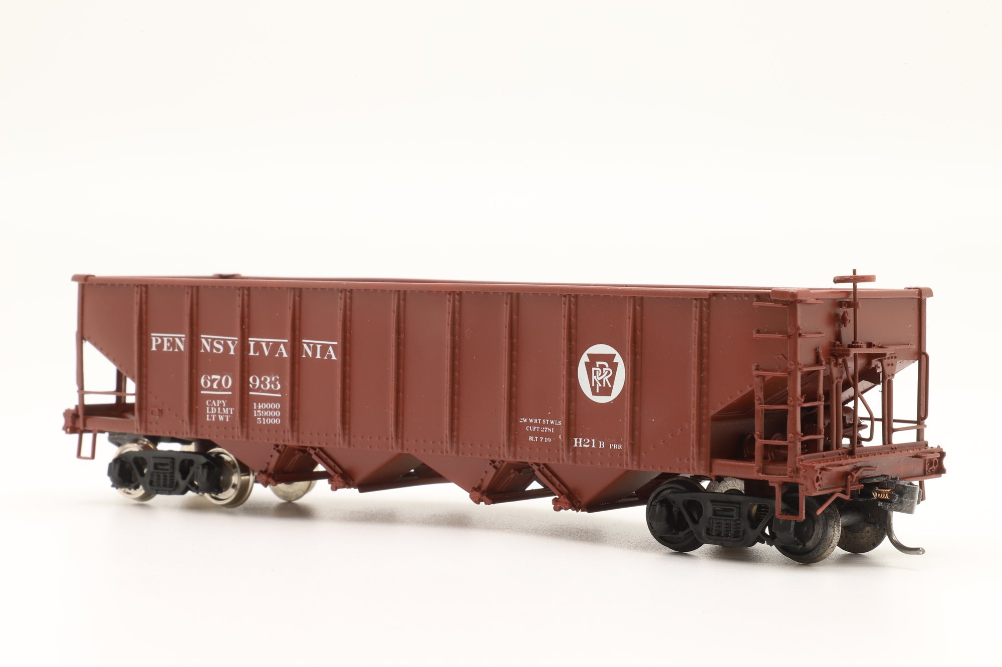 Sunset Models HO Brass H-21 PPR Hopper Wagon '670 933'
