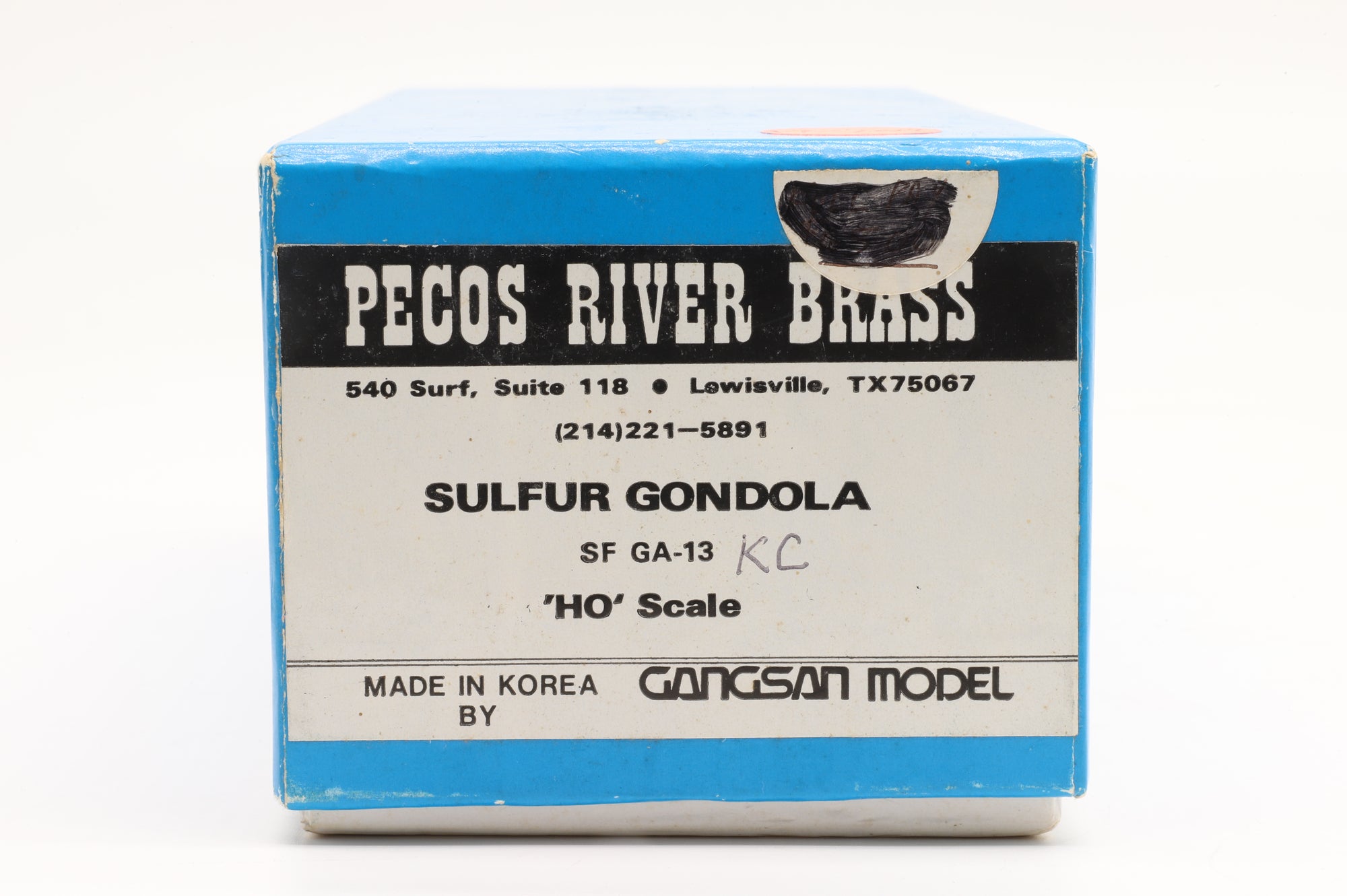 Pecos River Brass HO Brass SF GA-13 Sulfur Gondola Unpainted