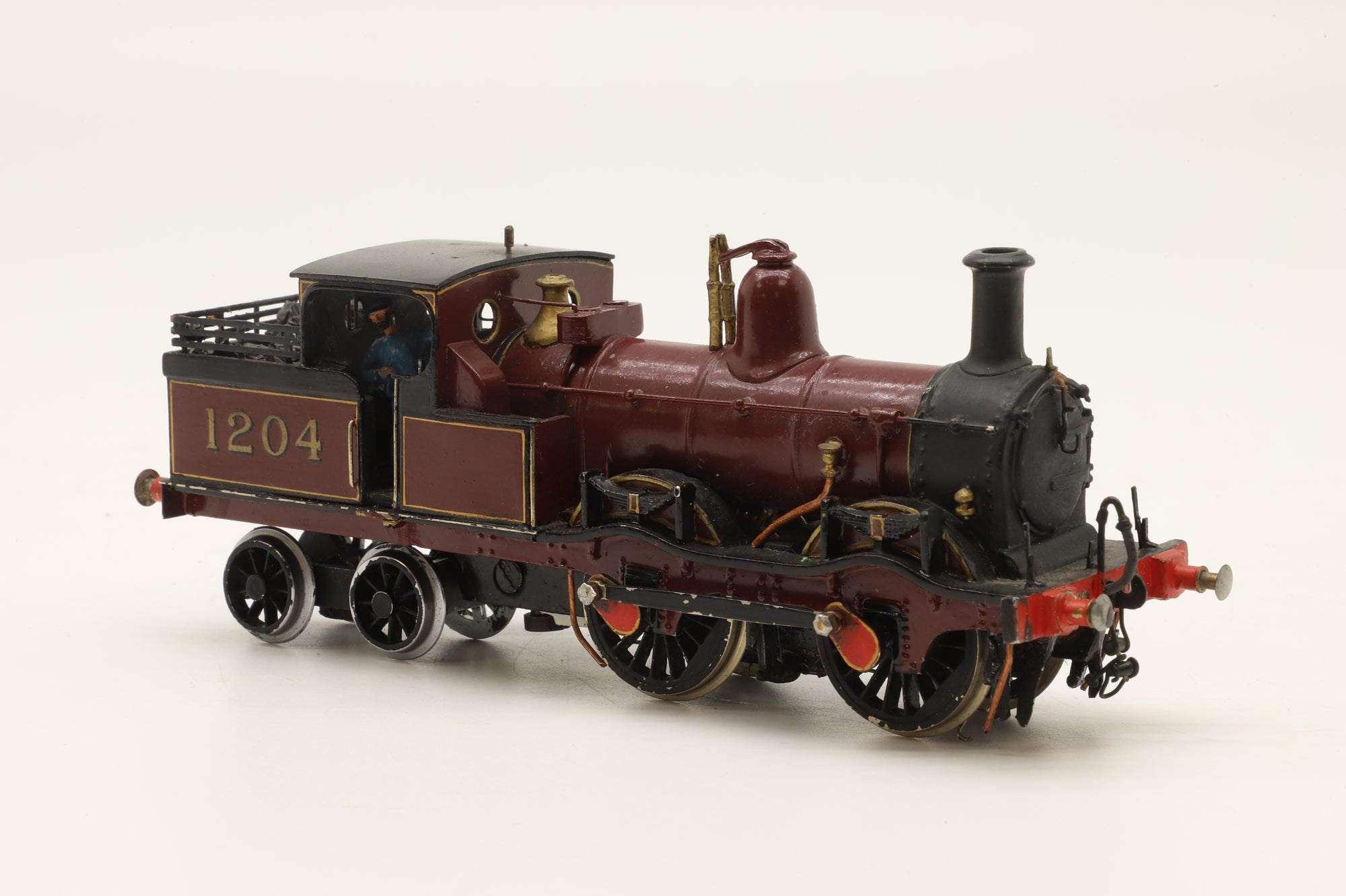 WORKSHOP Kit Built OO 0-4-4 Well Tank '1204' LMS Lined Crimson DCC Fitted