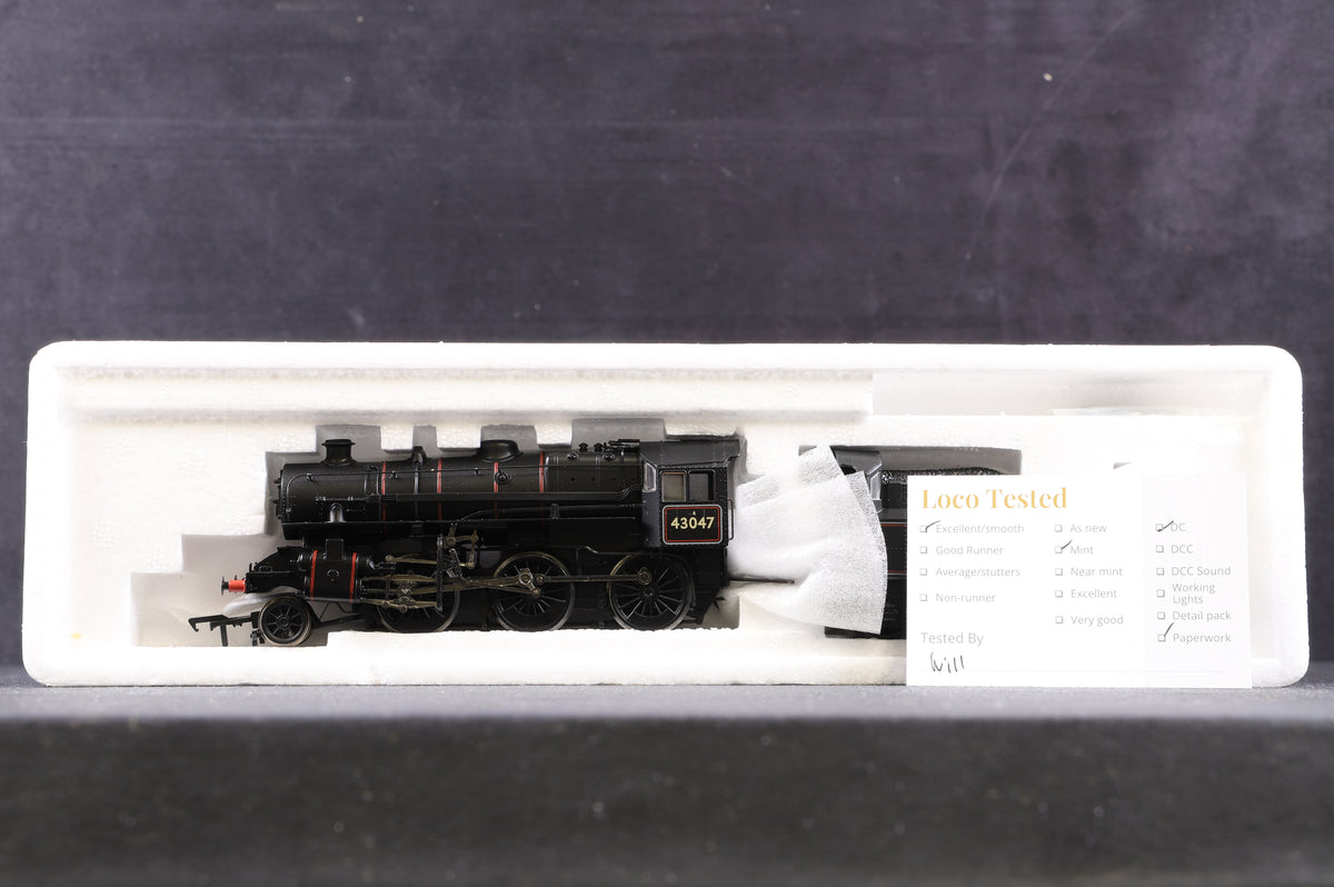 Bachmann OO 32-576  Ivatt Class 4 &#39;43047&#39; BR Lined Black Late crest